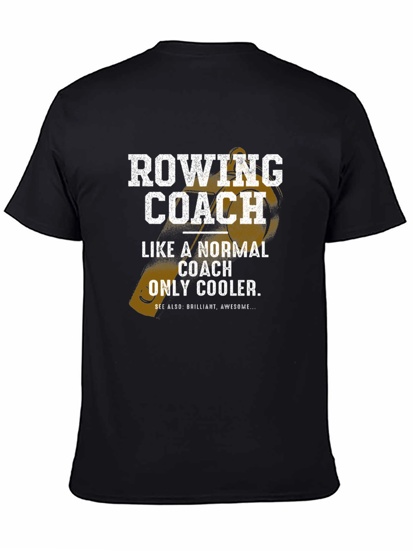Rowing Coach Graphic Tee - Cool Coach Gift