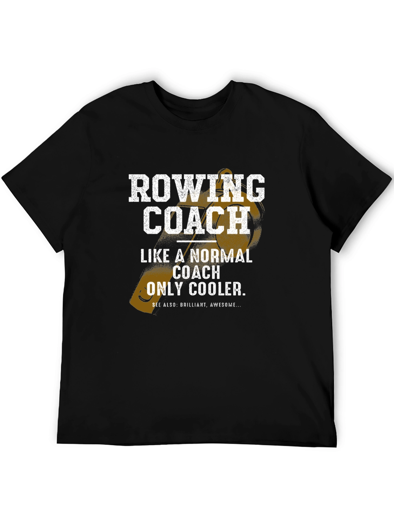 Rowing Coach Graphic Tee - Cool Coach Gift