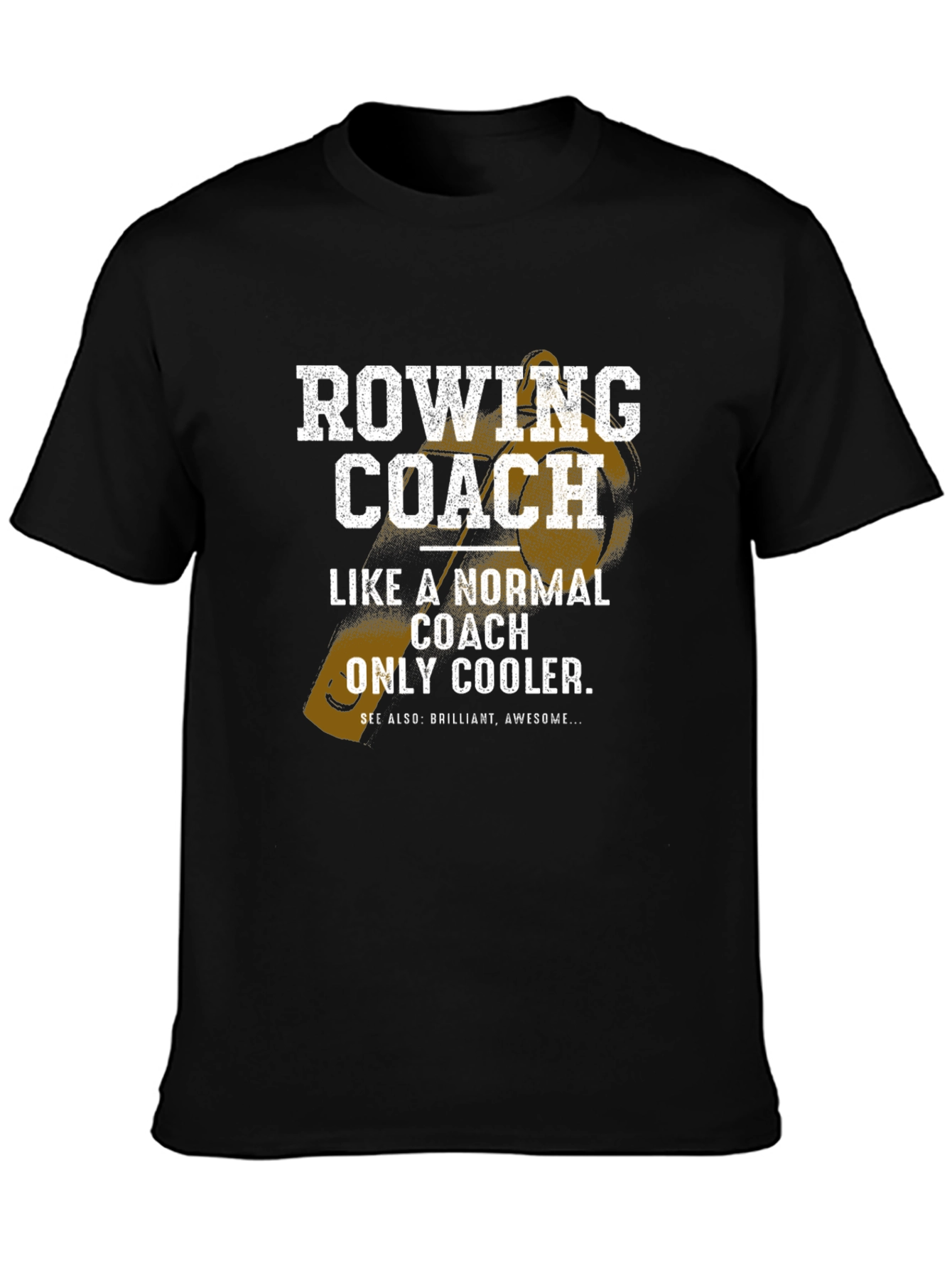 Rowing Coach Graphic Tee - Cool Coach Gift