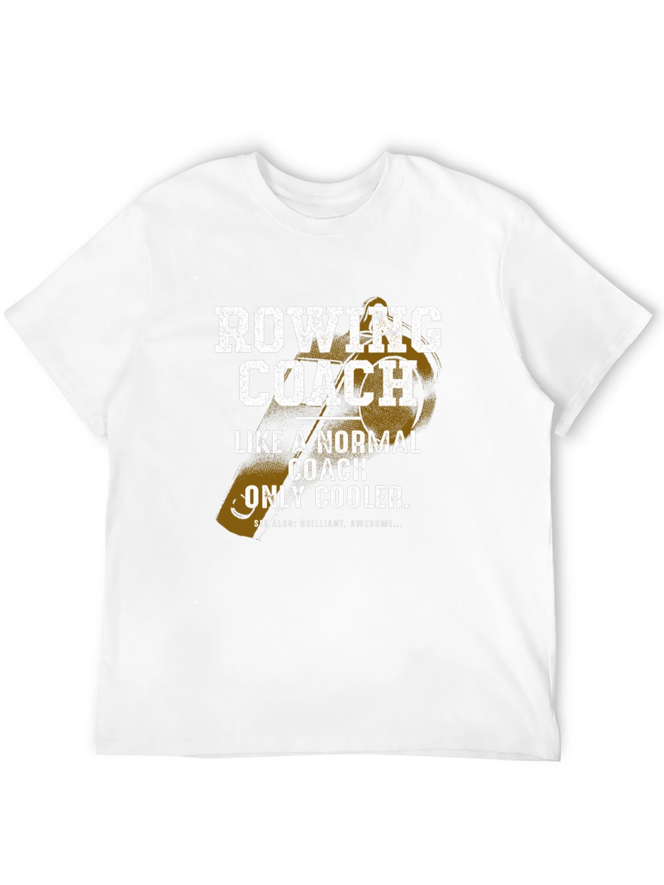 Rowing Coach Graphic Tee - Cool Coach Gift