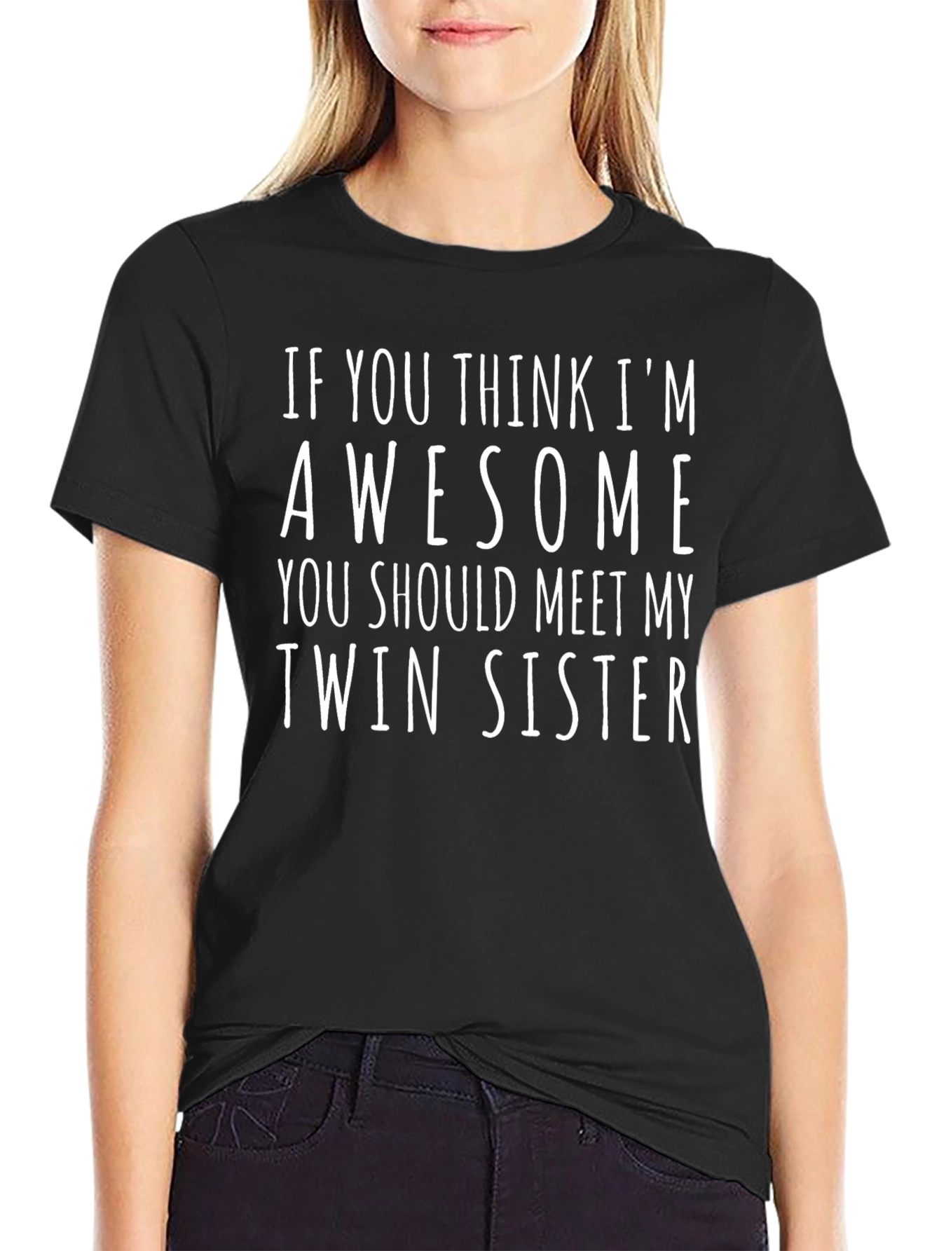 Awesome Twin Sister Graphic T-Shirt