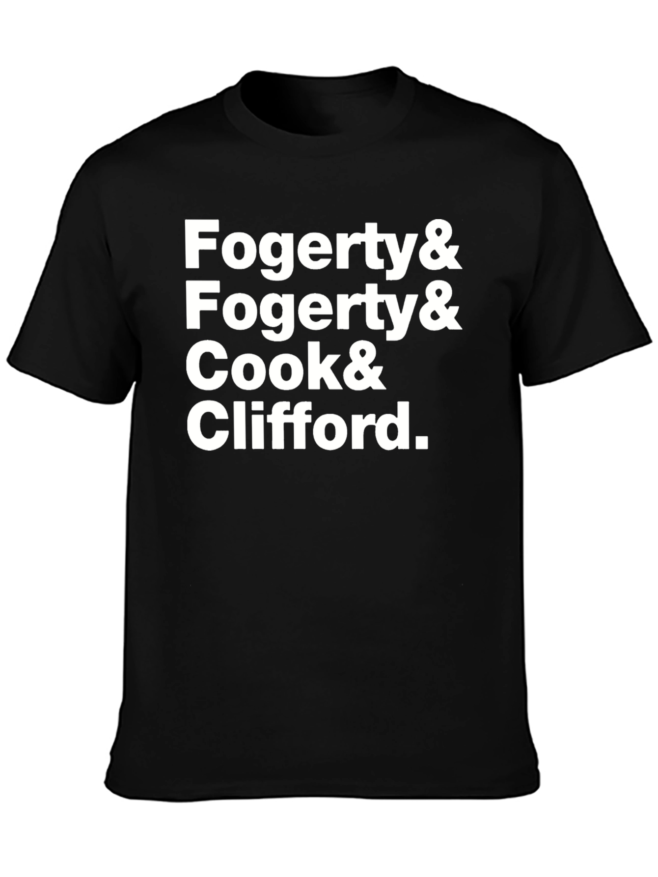 Fogerty Cook & Clifford Band Member Names T-Shirt