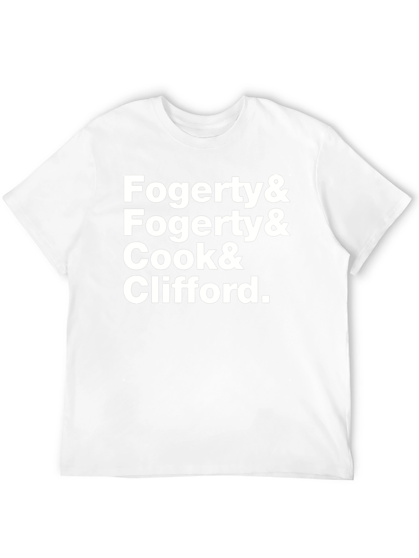 Fogerty Cook & Clifford Band Member Names T-Shirt