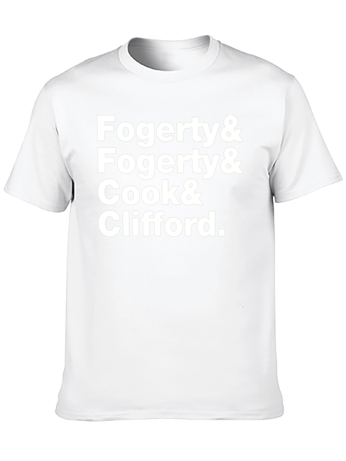Fogerty Cook & Clifford Band Member Names T-Shirt