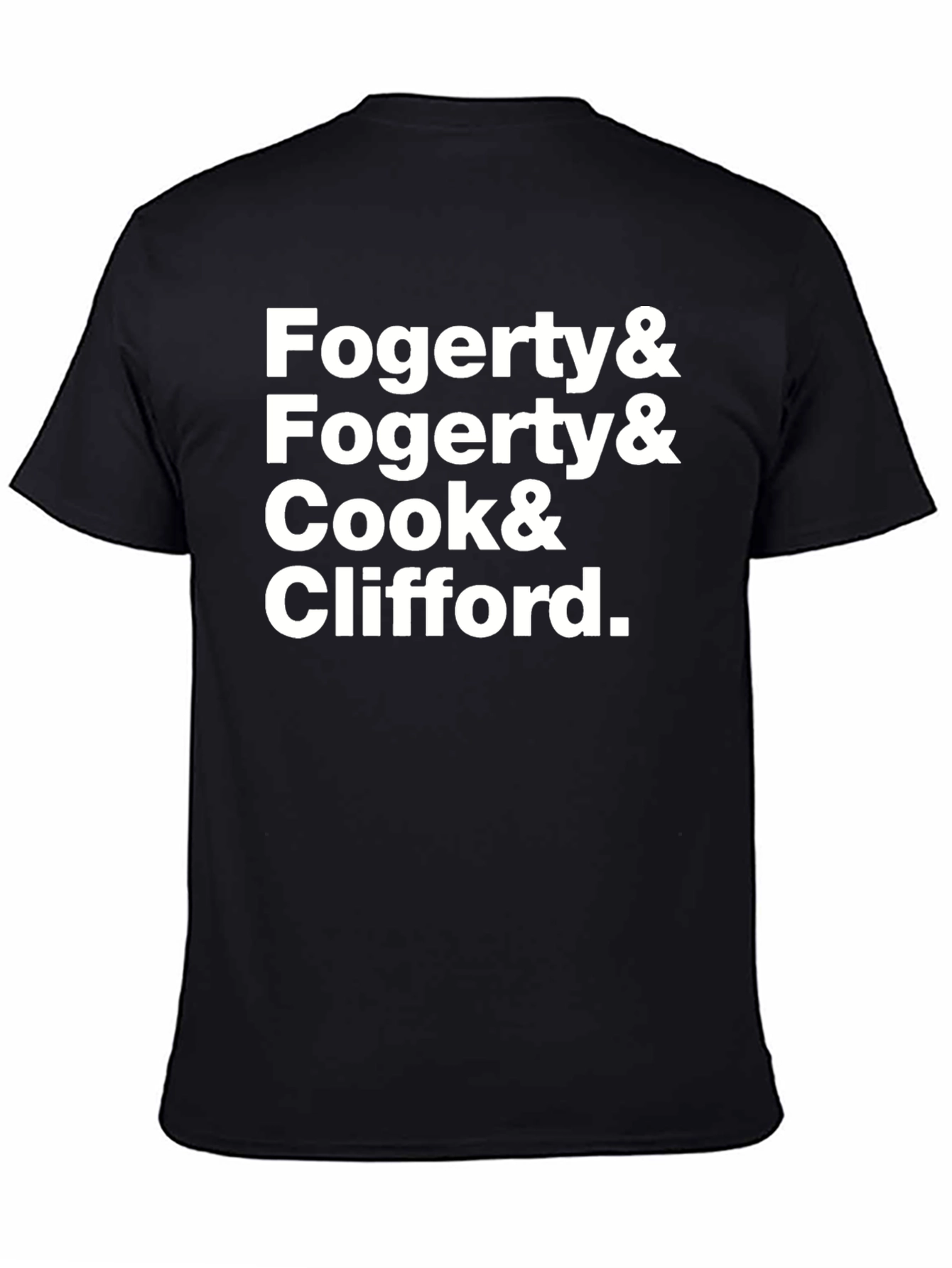Fogerty Cook & Clifford Band Member Names T-Shirt