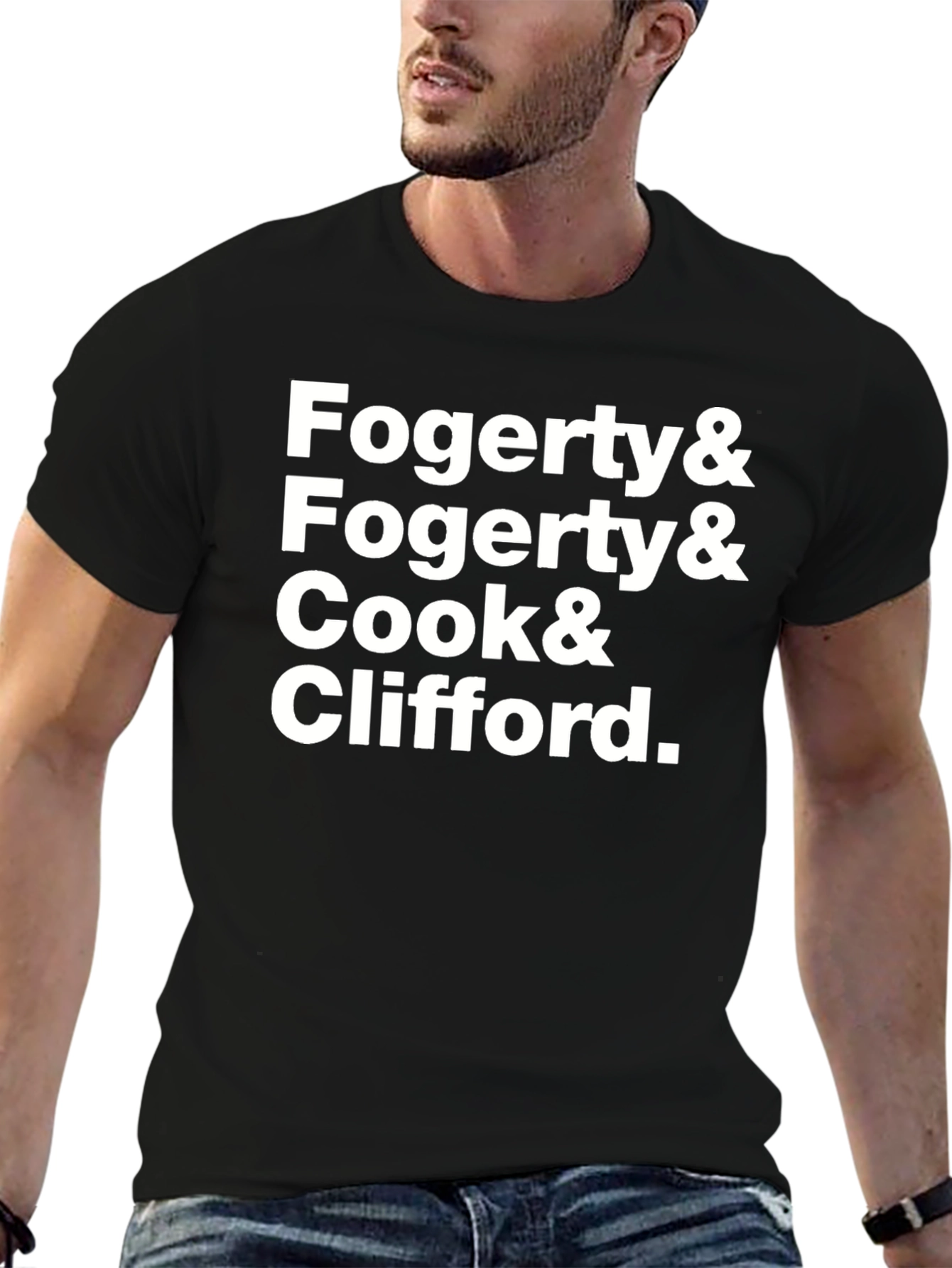 Fogerty Cook & Clifford Band Member Names T-Shirt