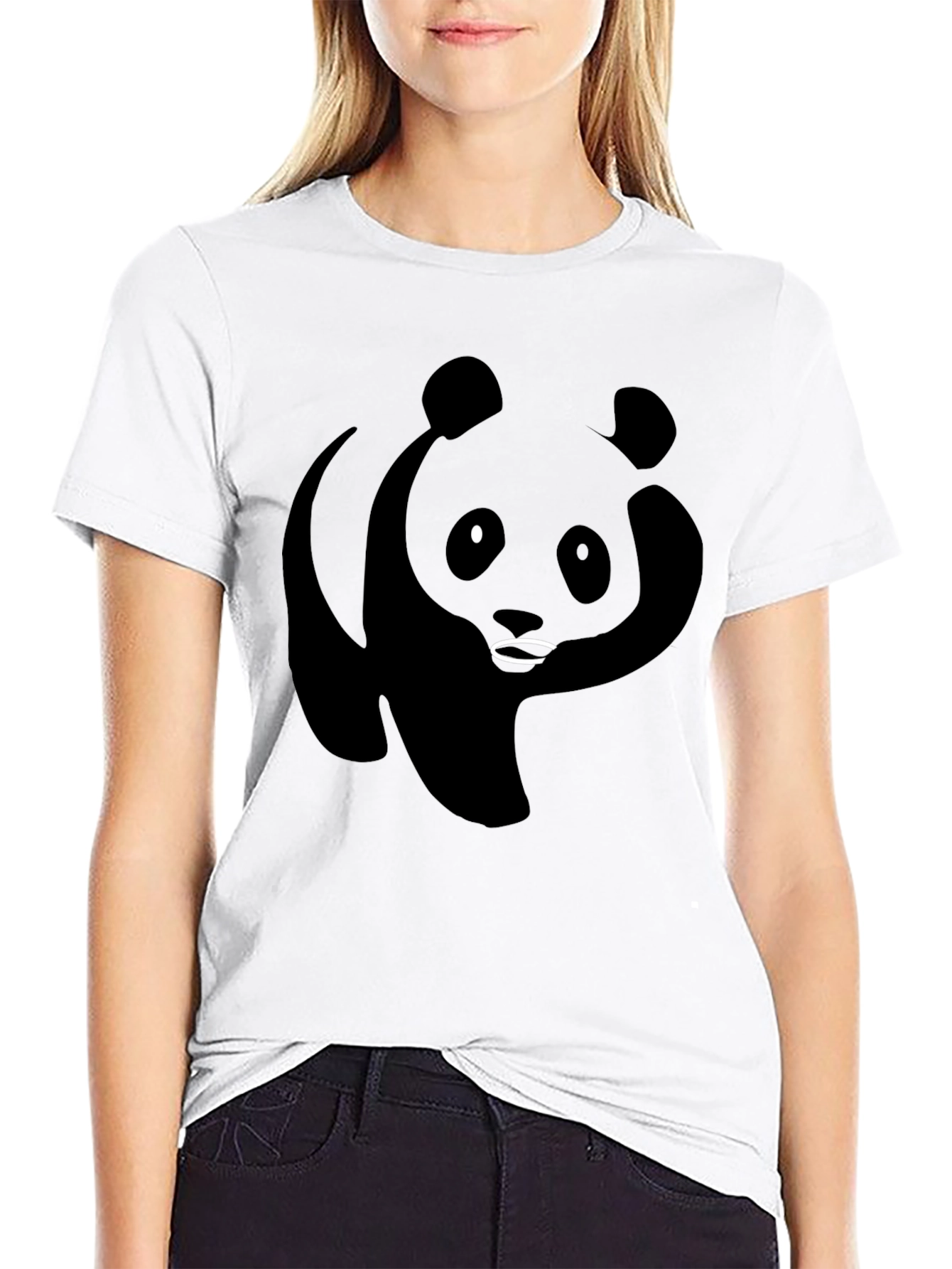 Black Panda Graphic T-Shirt