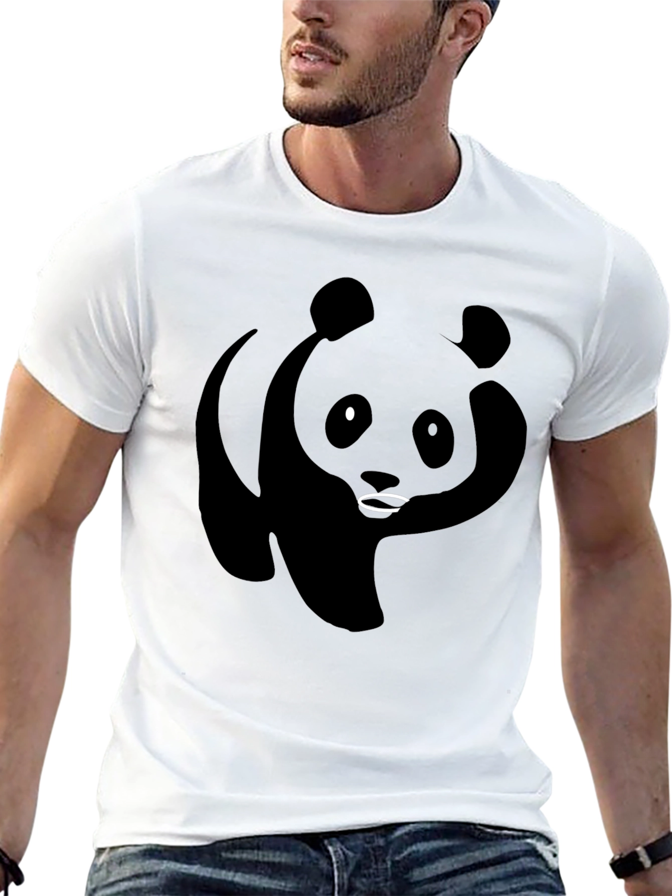 Black Panda Graphic T-Shirt