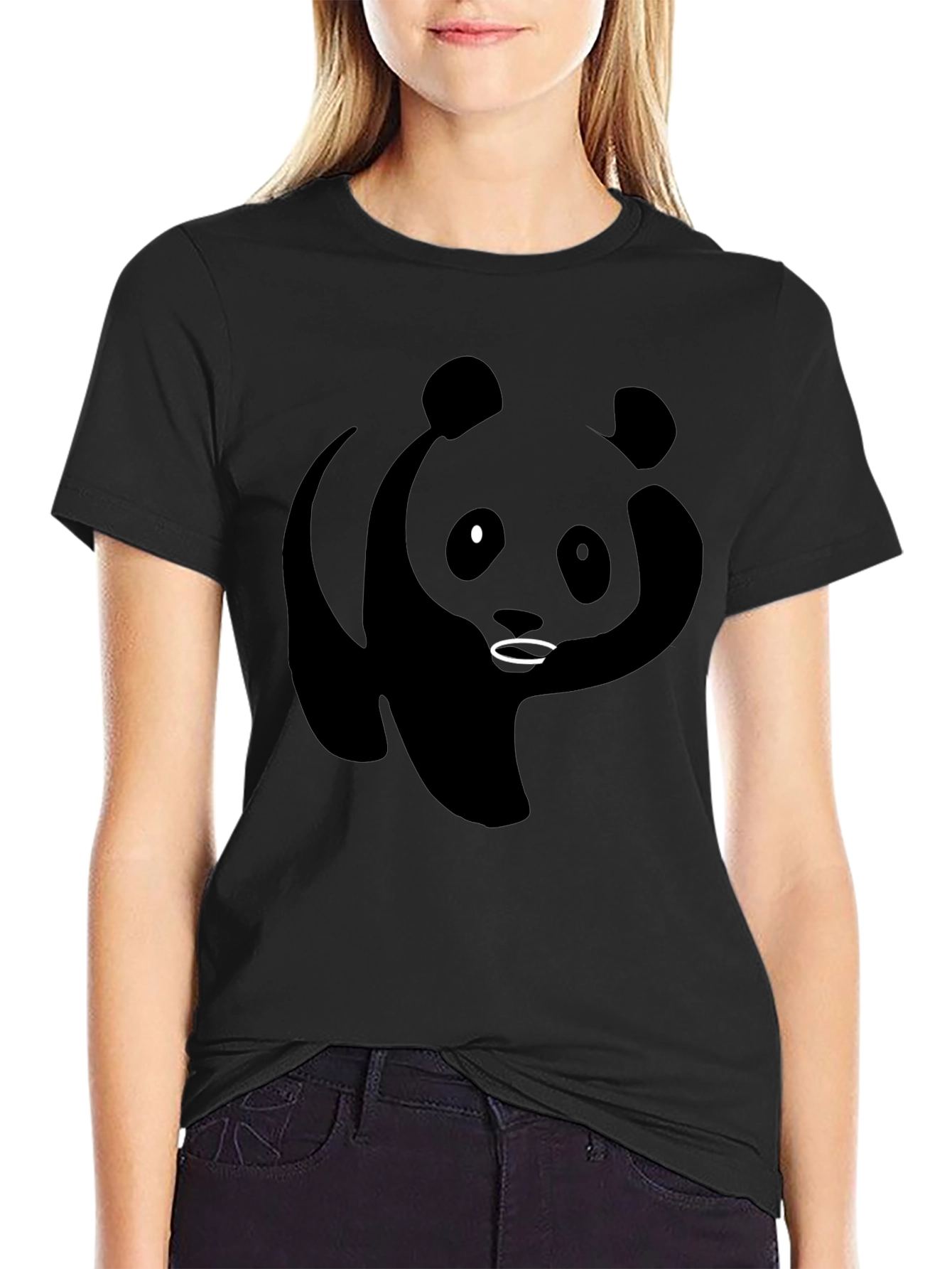 Black Panda Graphic T-Shirt