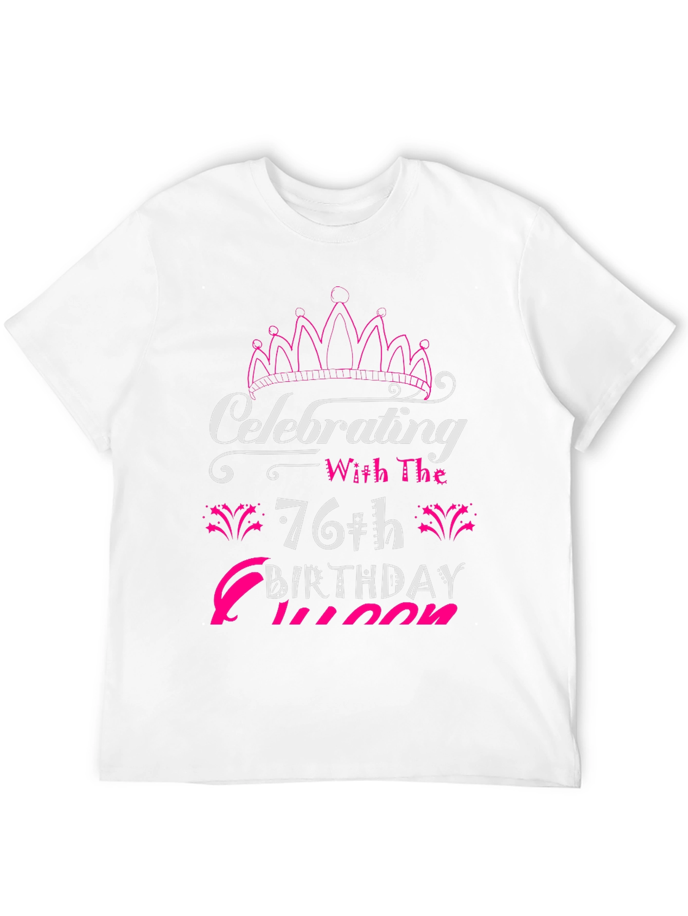 Celebrating 76th Birthday Queen Black T-Shirt