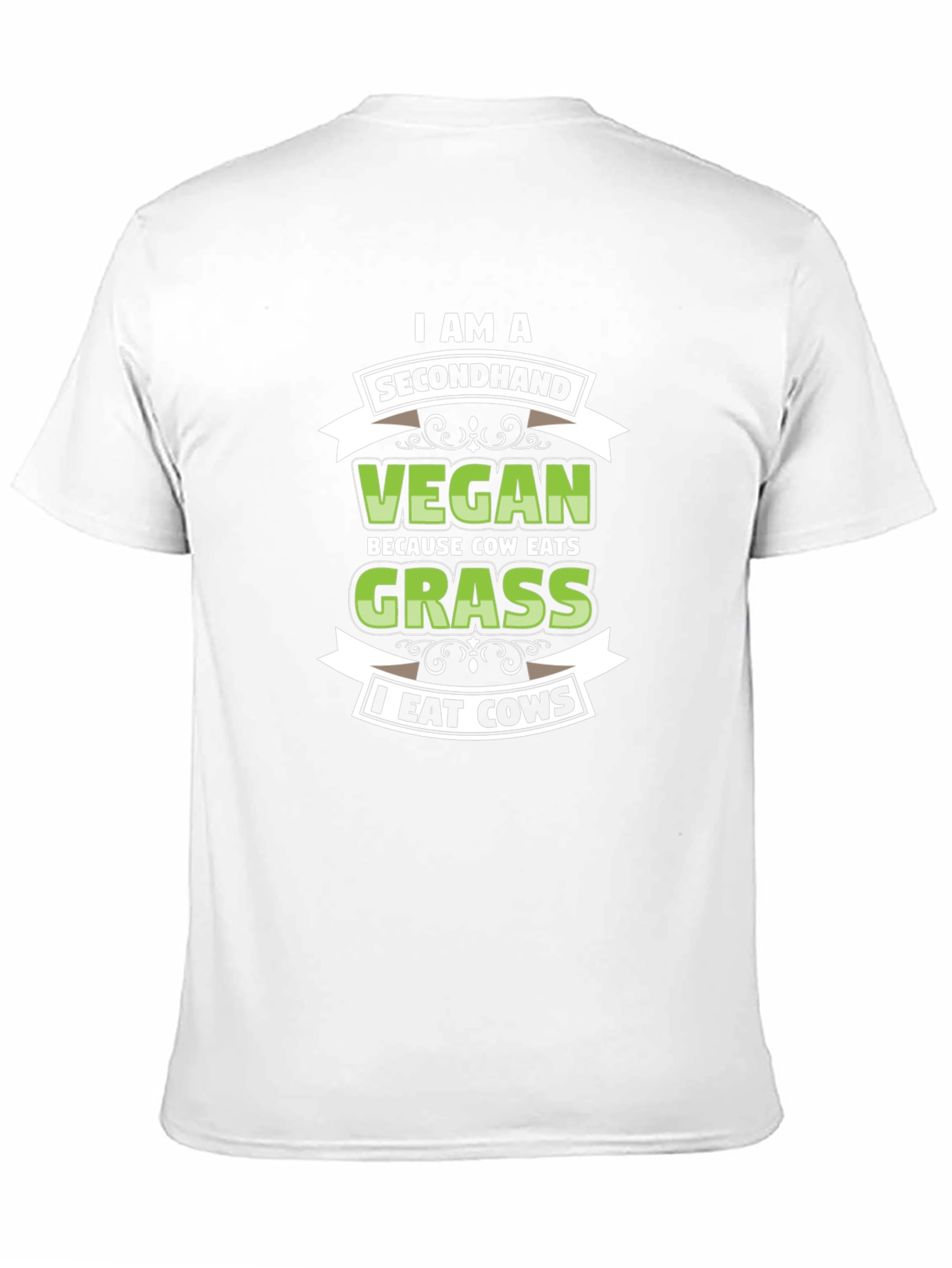 Secondhand Vegan - Cow Eats Grass T-Shirt