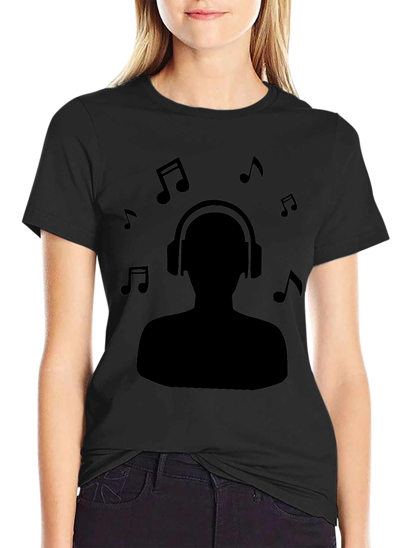 Music Lover Black T-Shirt