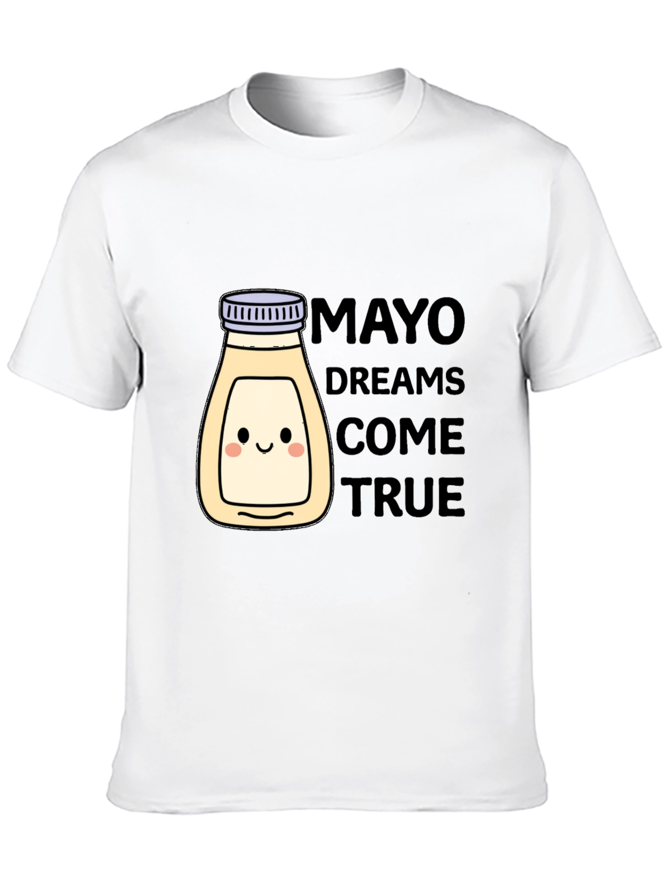 Mayonnaise Dreams T-Shirt - Black Crew Neck Graphic Tee