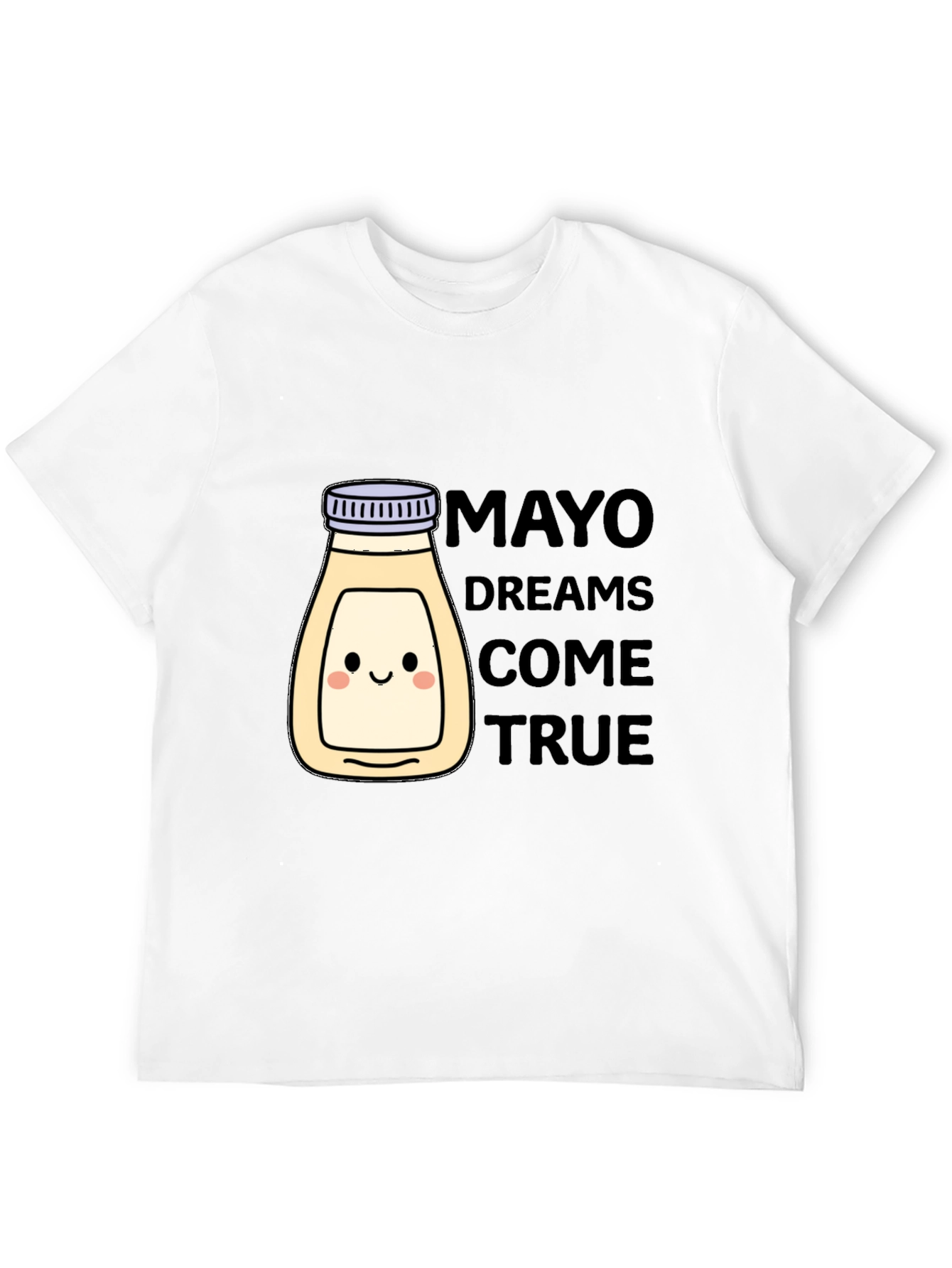 Mayonnaise Dreams T-Shirt - Black Crew Neck Graphic Tee