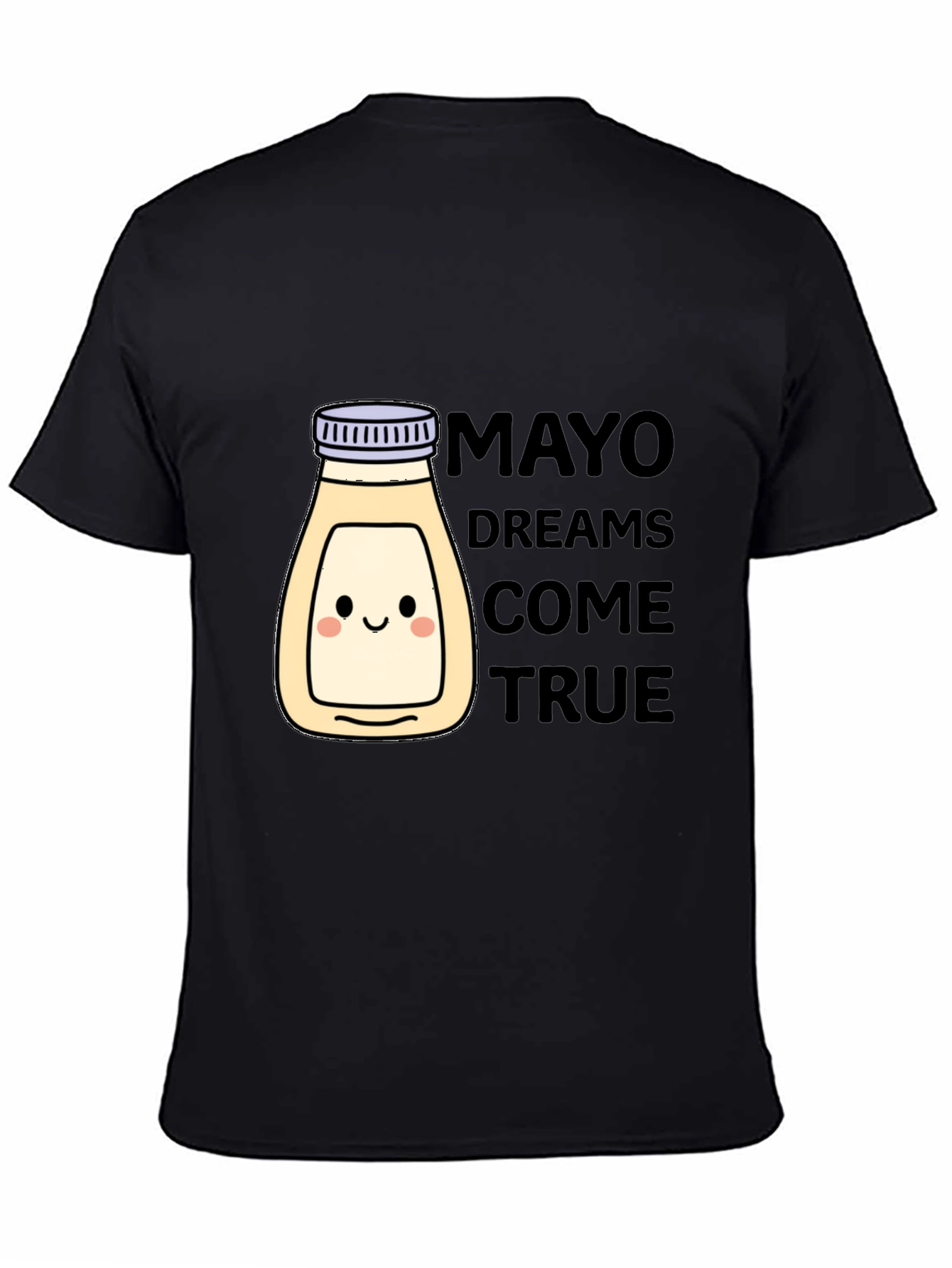 Mayonnaise Dreams T-Shirt - Black Crew Neck Graphic Tee