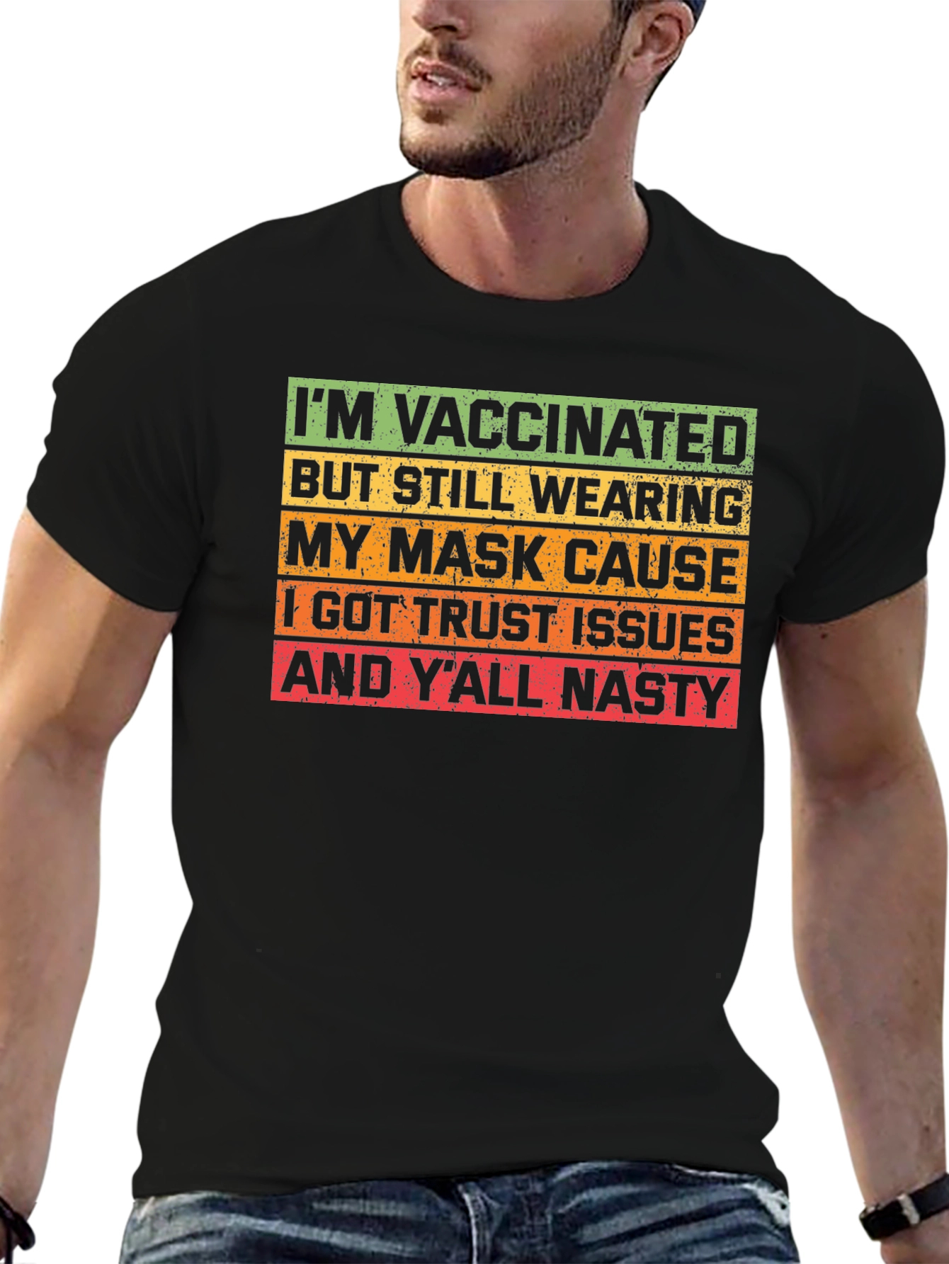 Vaccinated Mask Humor T-Shirt