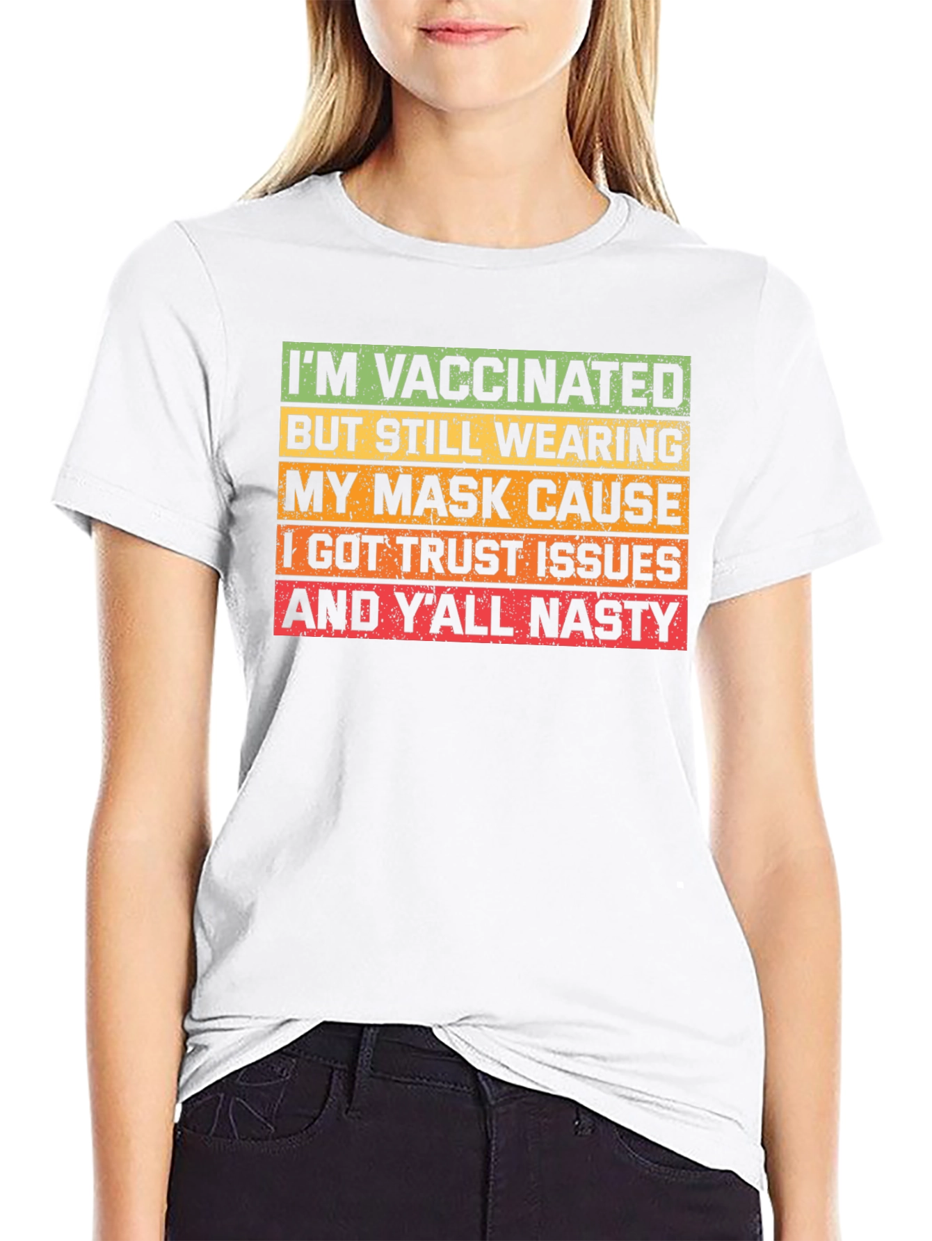 Vaccinated Mask Humor T-Shirt