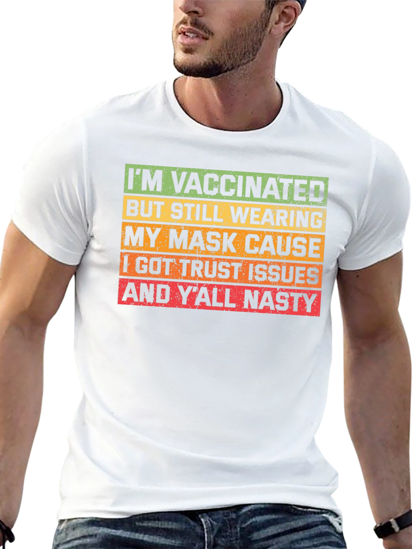 Vaccinated Mask Humor T-Shirt