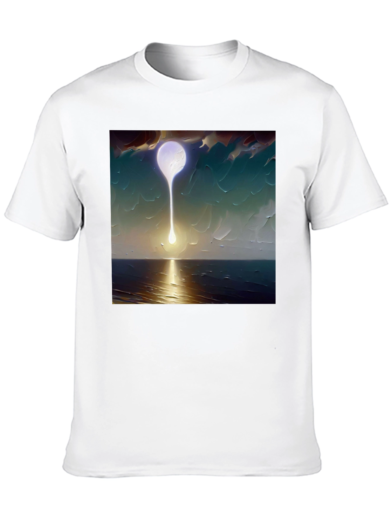Abstract Moon T-Shirt - Artistic Graphic Tee