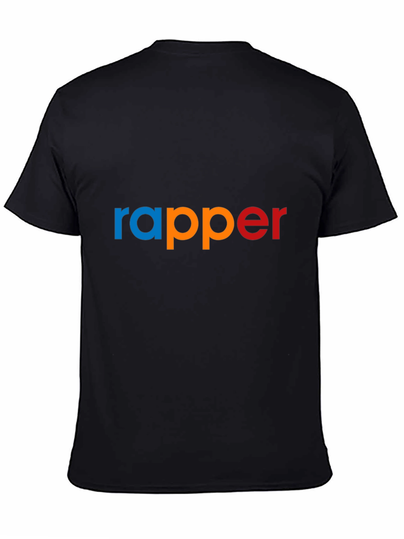 Rapper Graphic Print T-Shirt - Stylish Crew Neck Tee