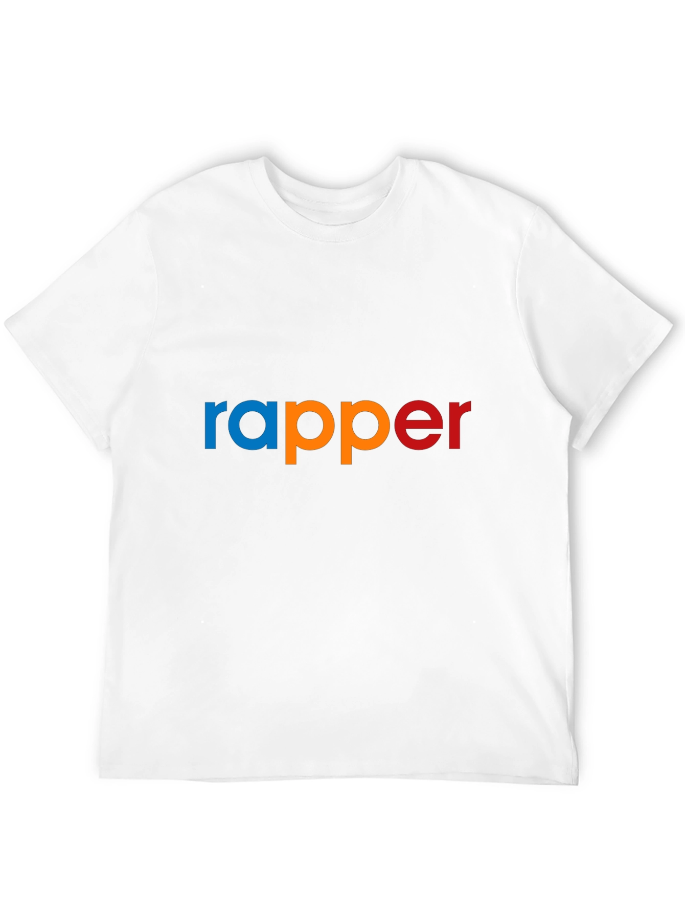 Rapper Graphic Print T-Shirt - Stylish Crew Neck Tee