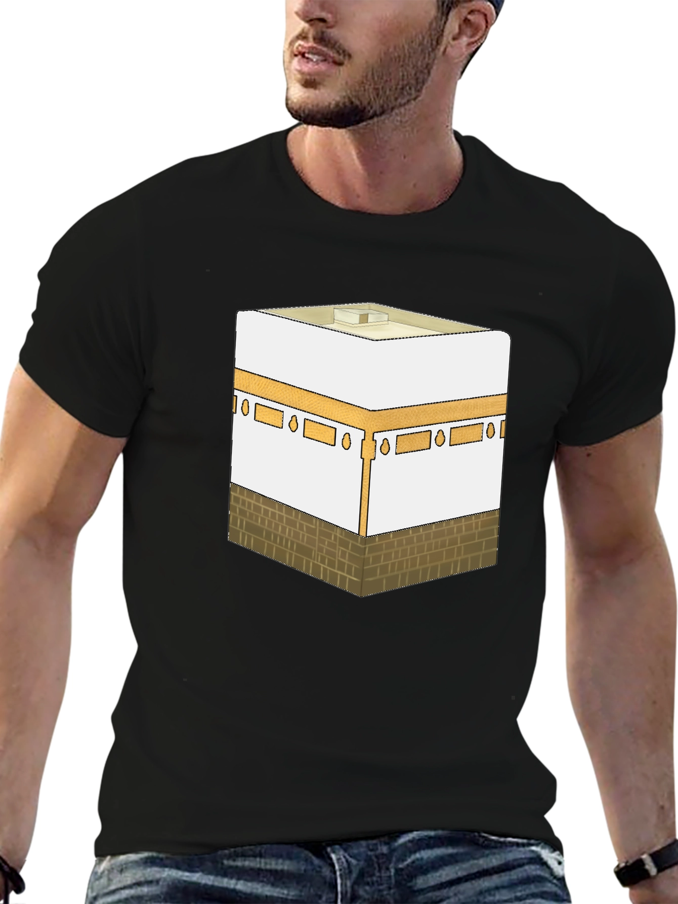Kaaba Graphic T-Shirt - Islamic Holy Site Tee