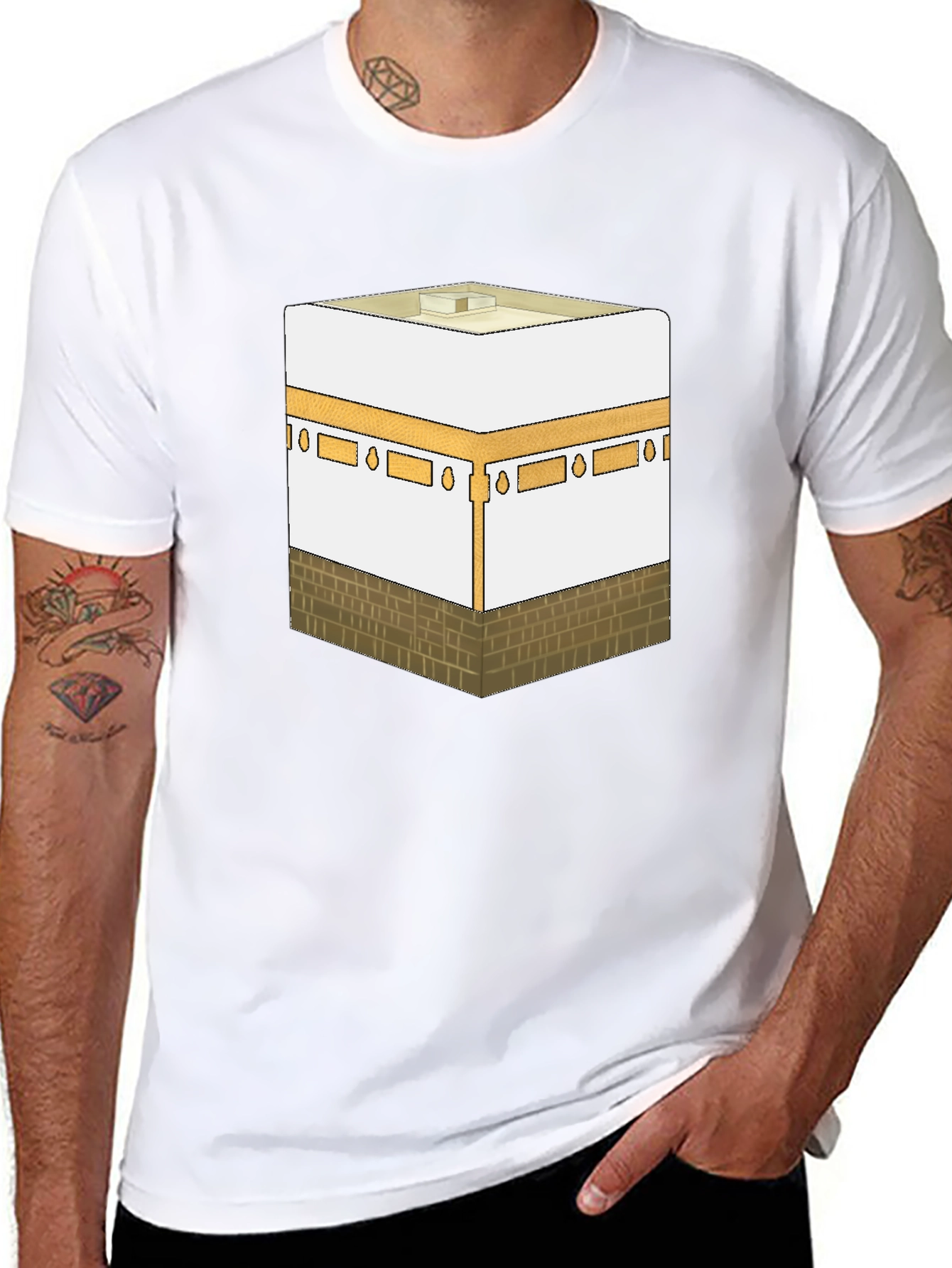 Kaaba Graphic T-Shirt - Islamic Holy Site Tee