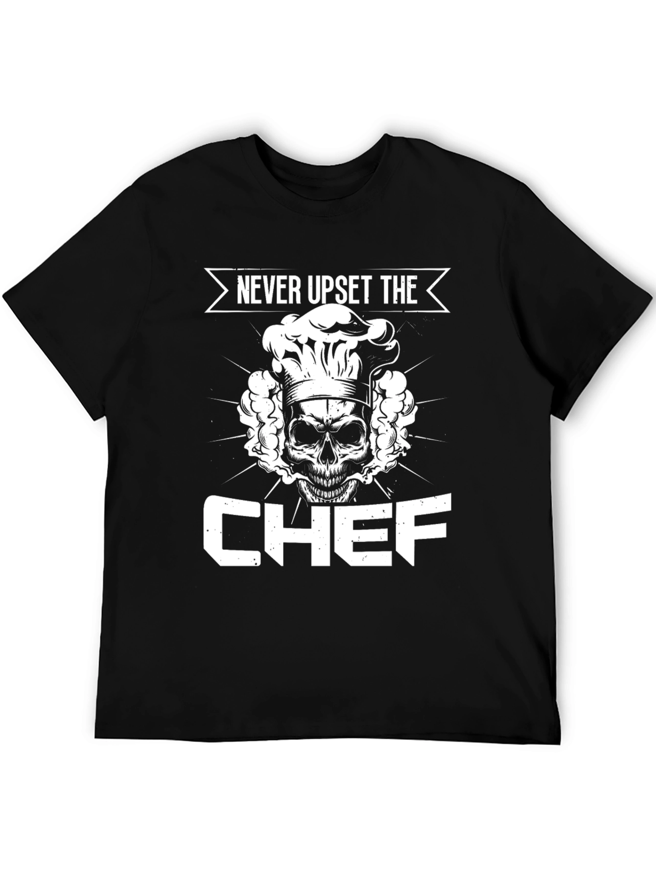 Never Upset the Chef - Skull Graphic T-Shirt