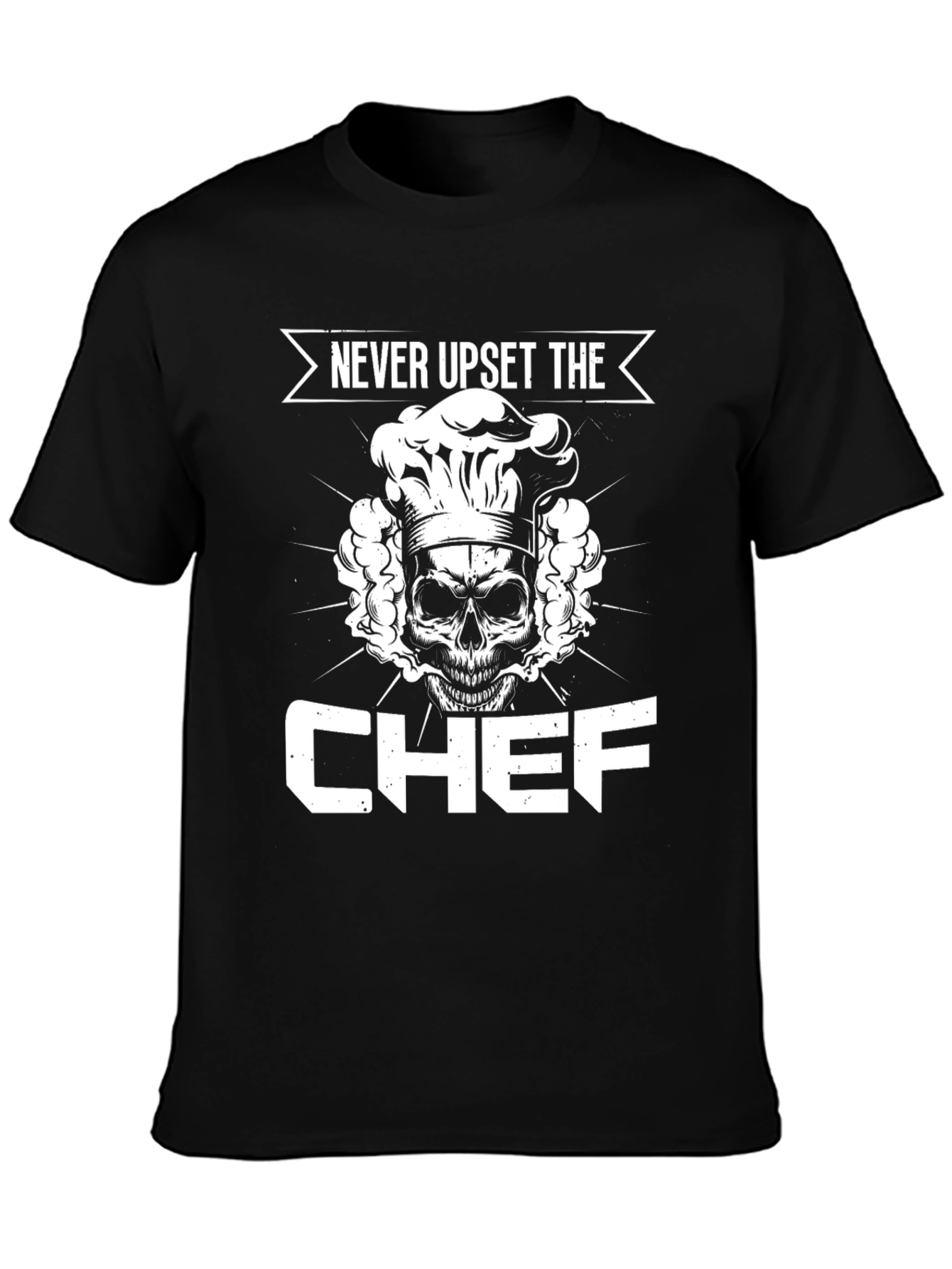 Never Upset the Chef - Skull Graphic T-Shirt