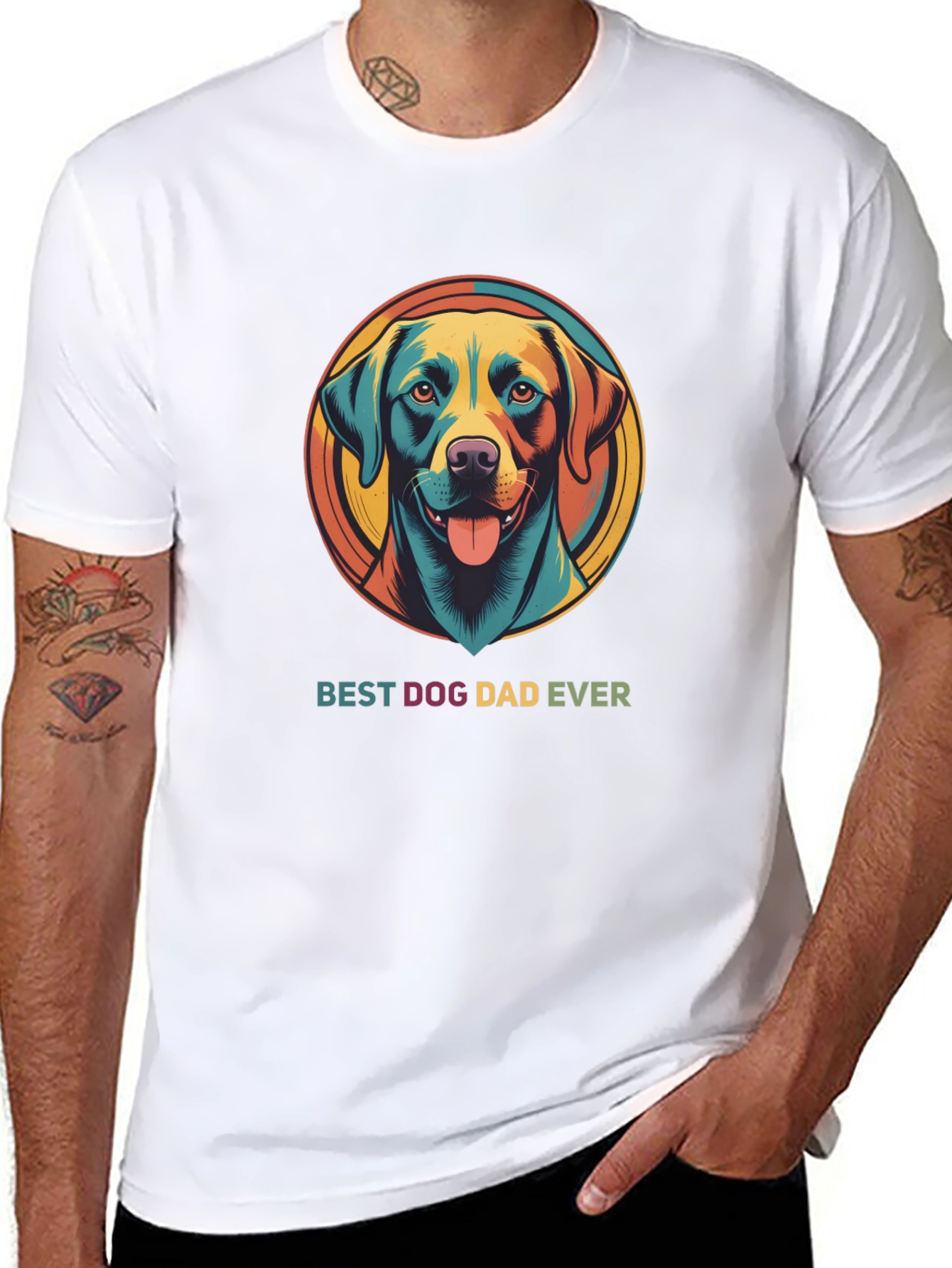 Best Dog Dad Ever Graphic Tee