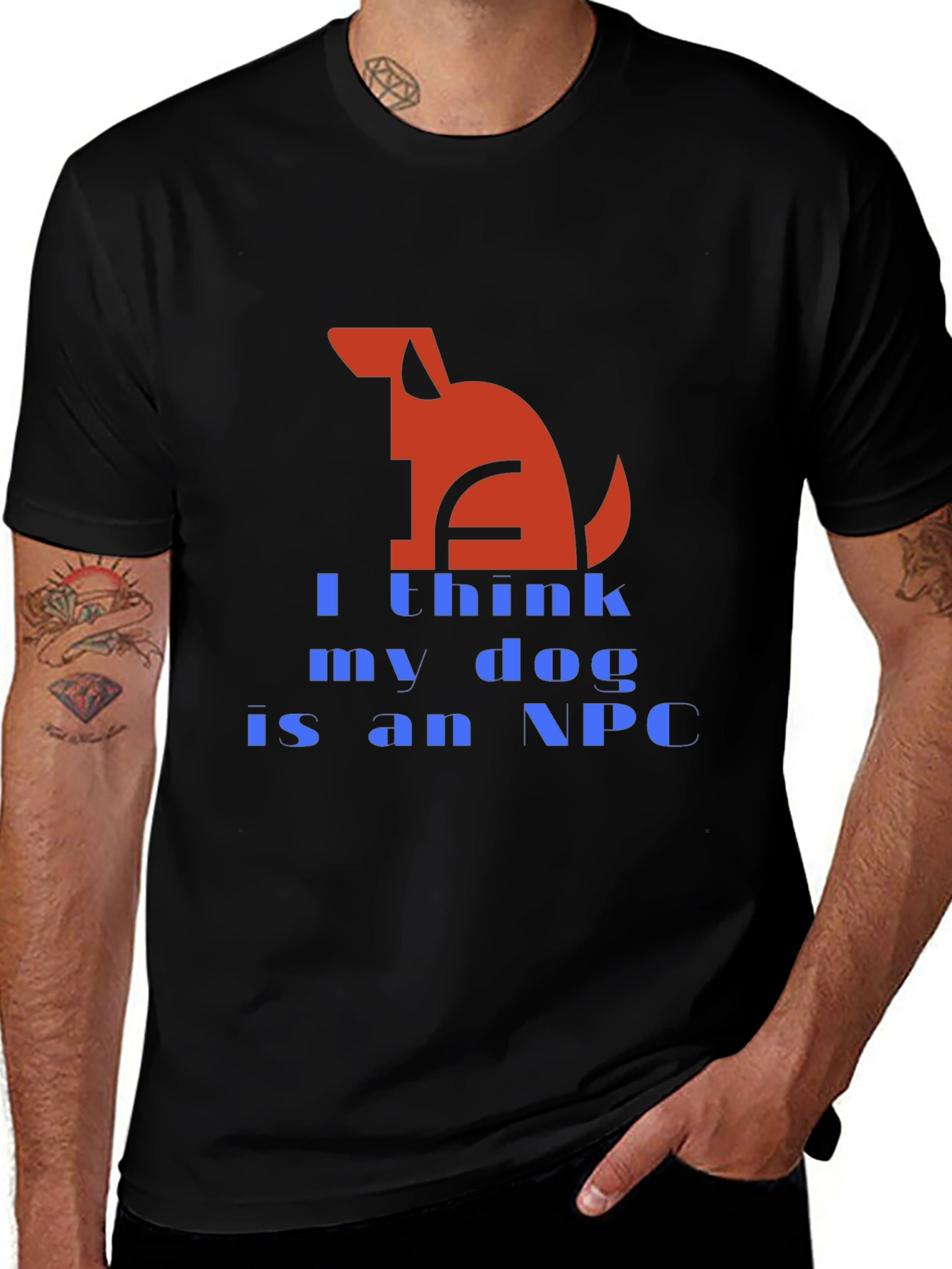 Dog NPC T-Shirt: Funny Gamer Tee