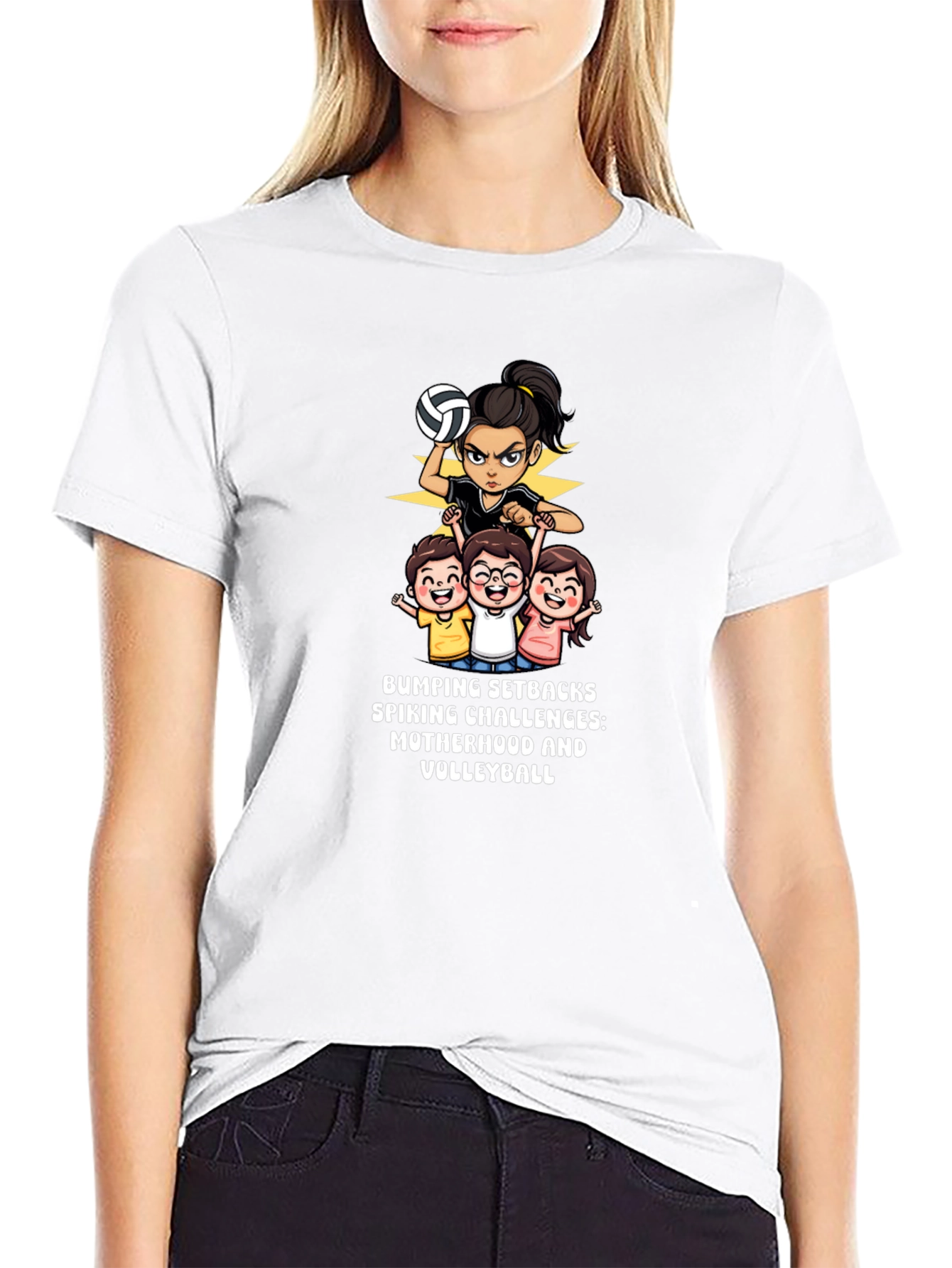 Volleyball Mom T-Shirt - Bumping Setbacks