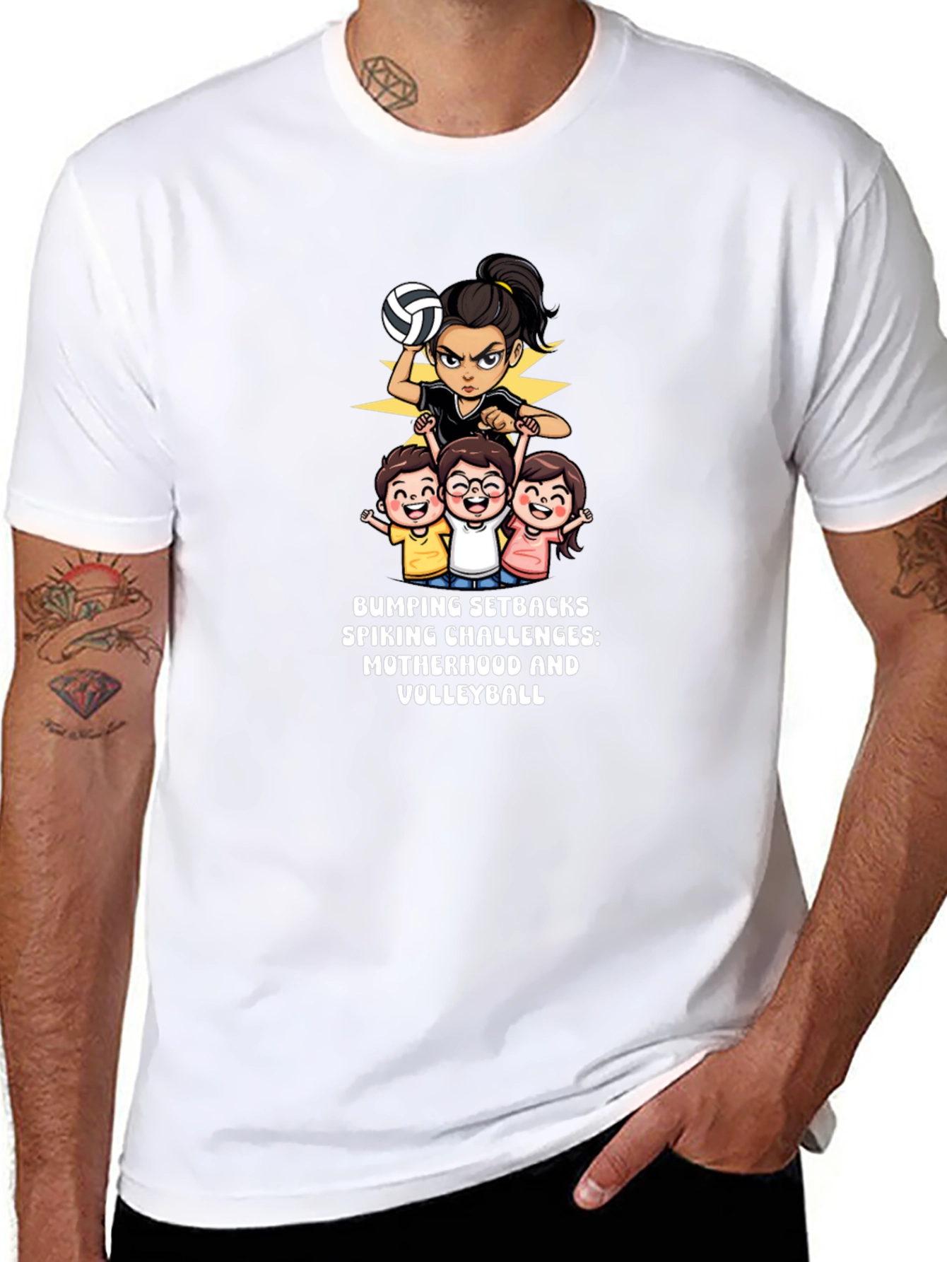 Volleyball Mom T-Shirt - Bumping Setbacks