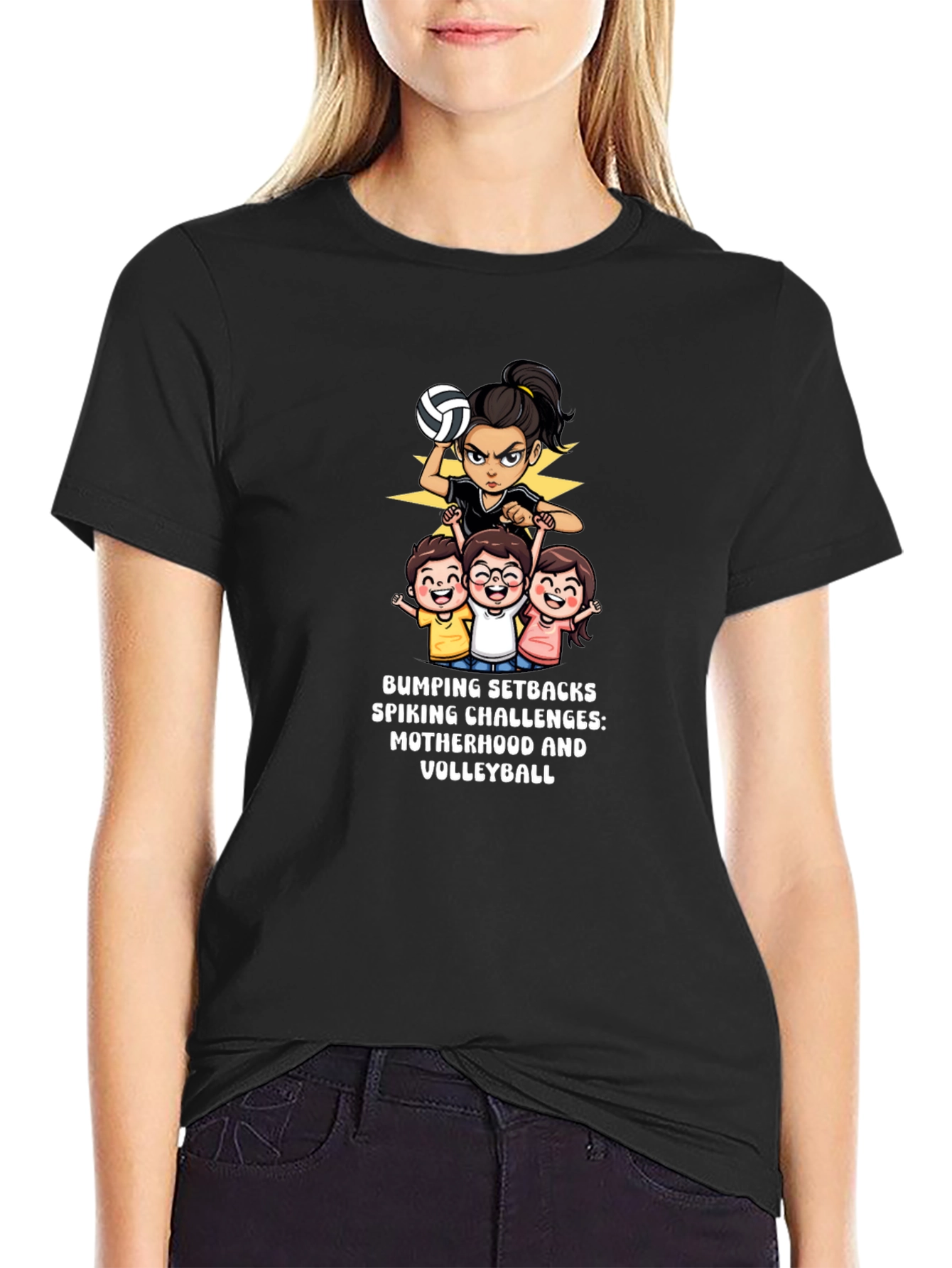Volleyball Mom T-Shirt - Bumping Setbacks