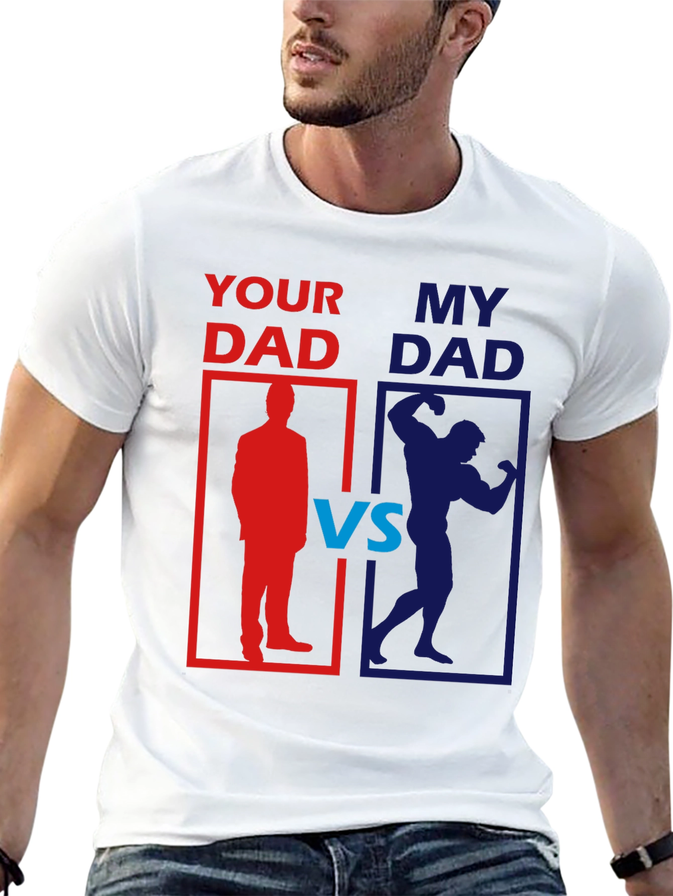 Your Dad vs. My Dad Funny Graphic T-Shirt