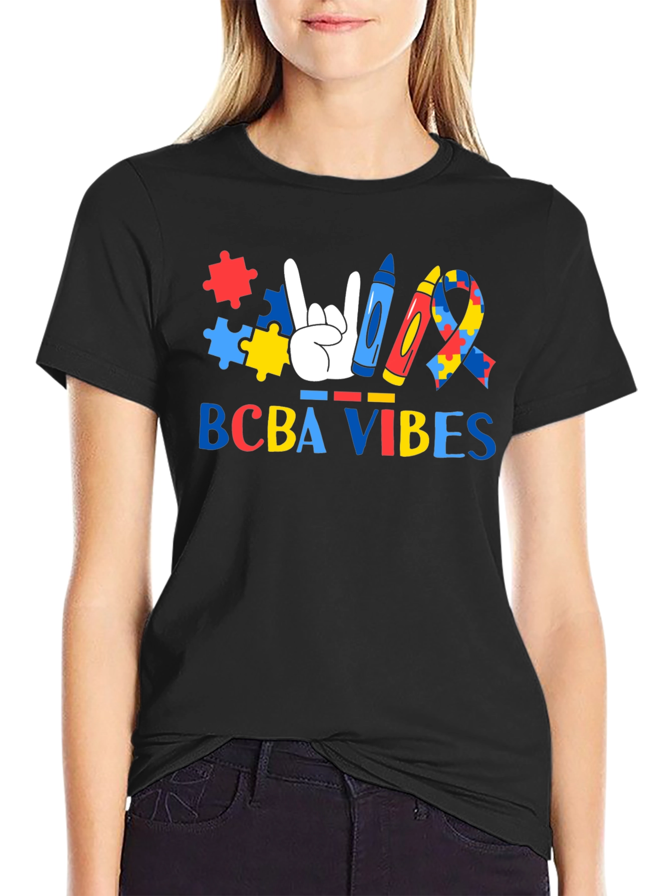 BCBA Vibes Autism Awareness T-Shirt