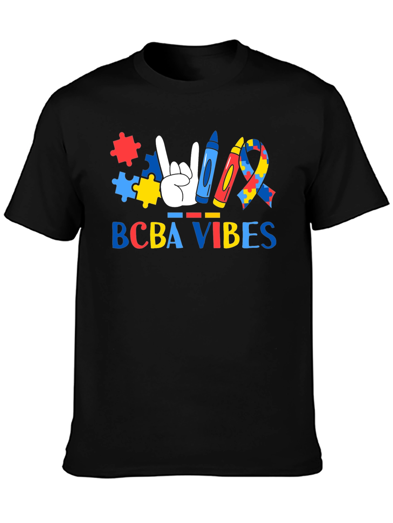 BCBA Vibes Autism Awareness T-Shirt