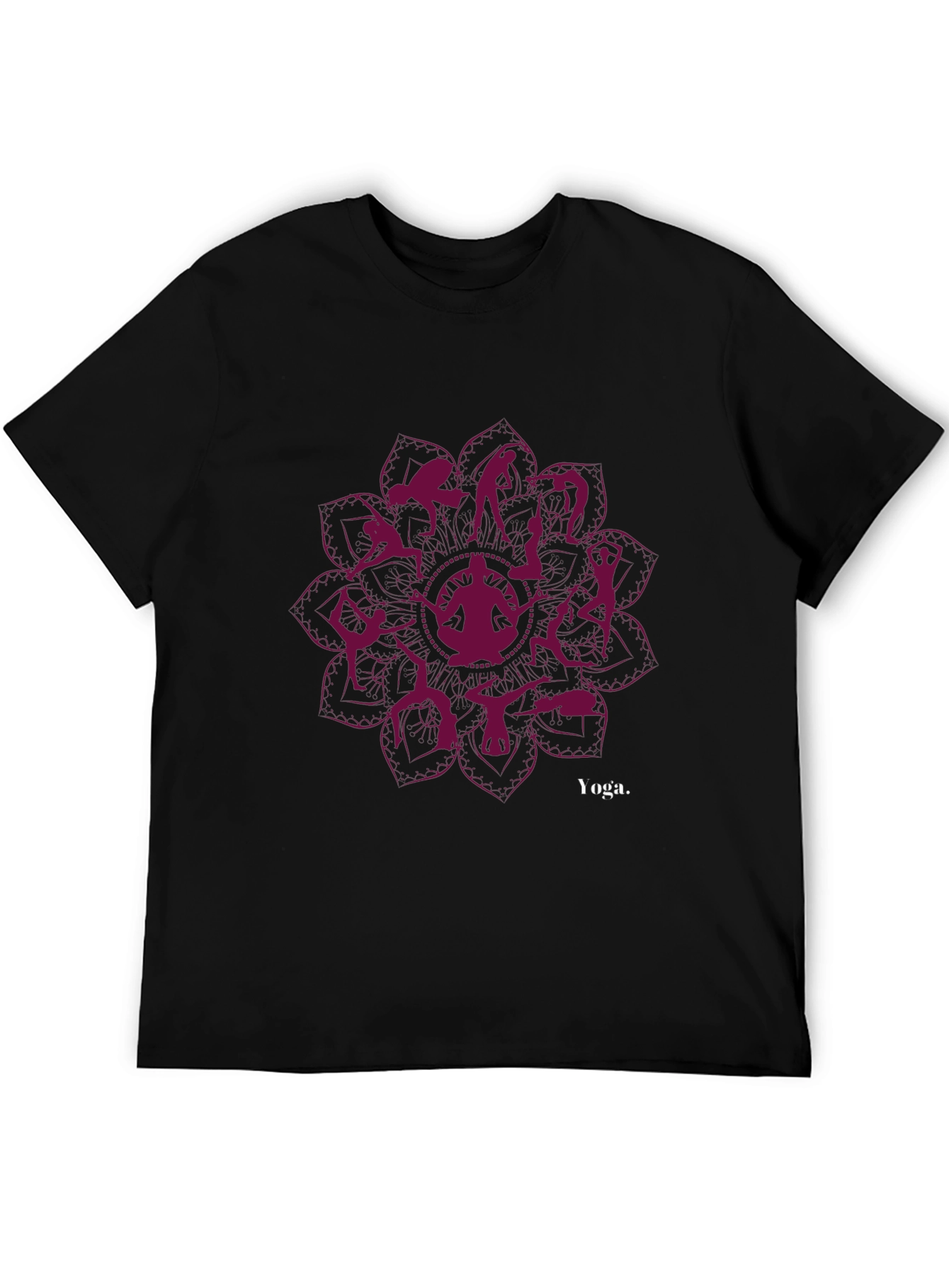 Yoga Silhouette Mandala T-Shirt