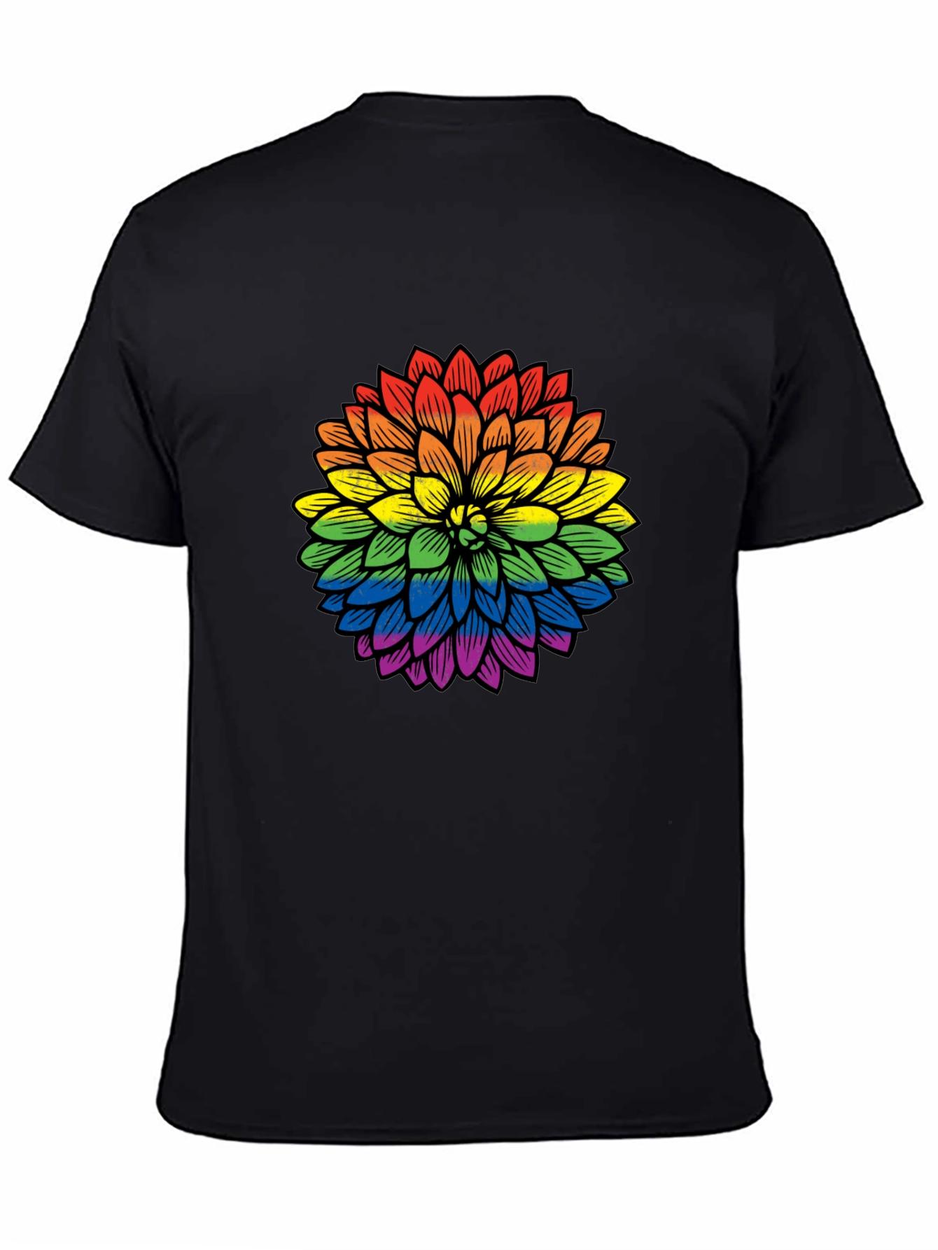 Rainbow Flower Graphic T-Shirt - Pride Apparel