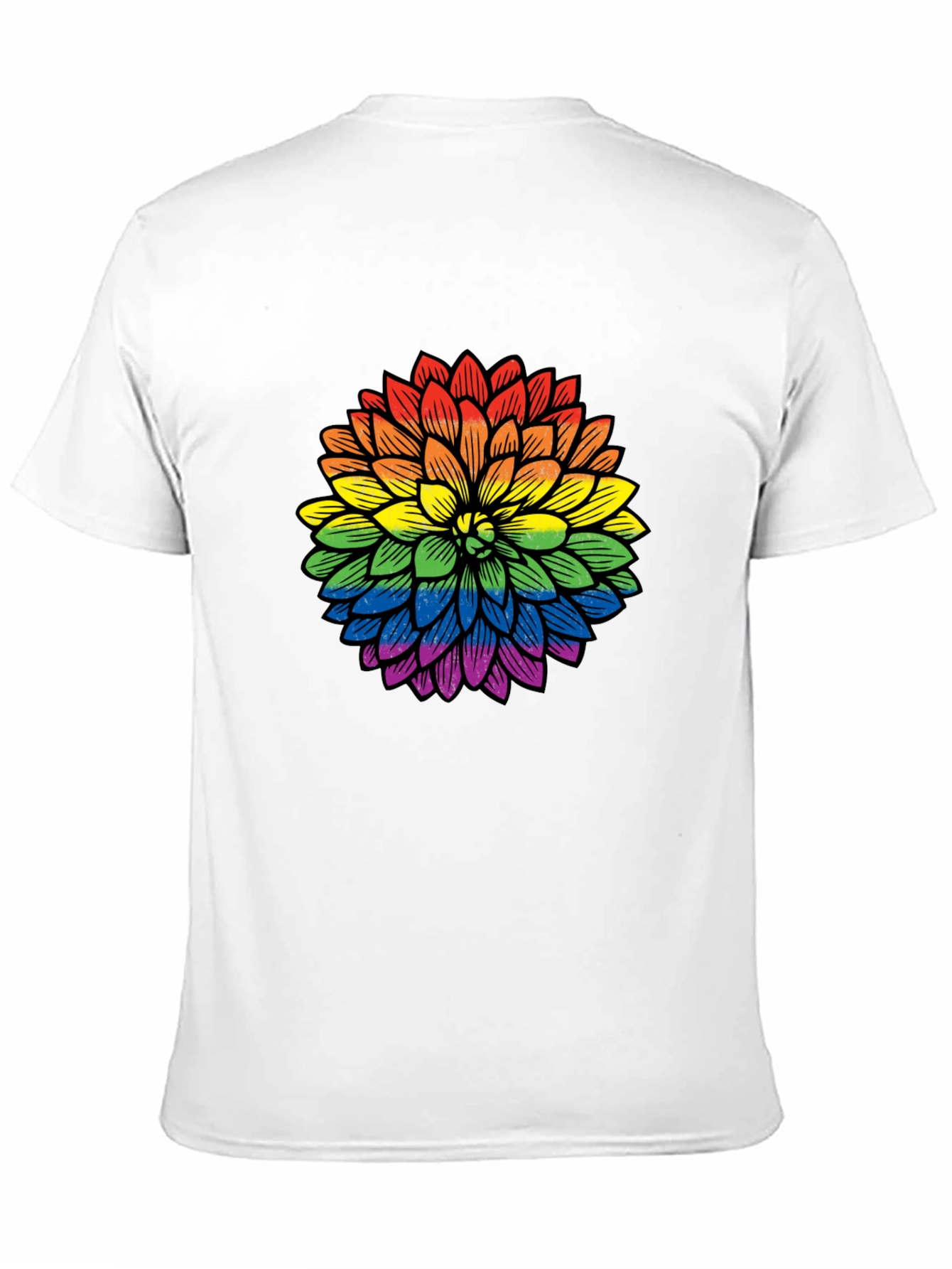Rainbow Flower Graphic T-Shirt - Pride Apparel