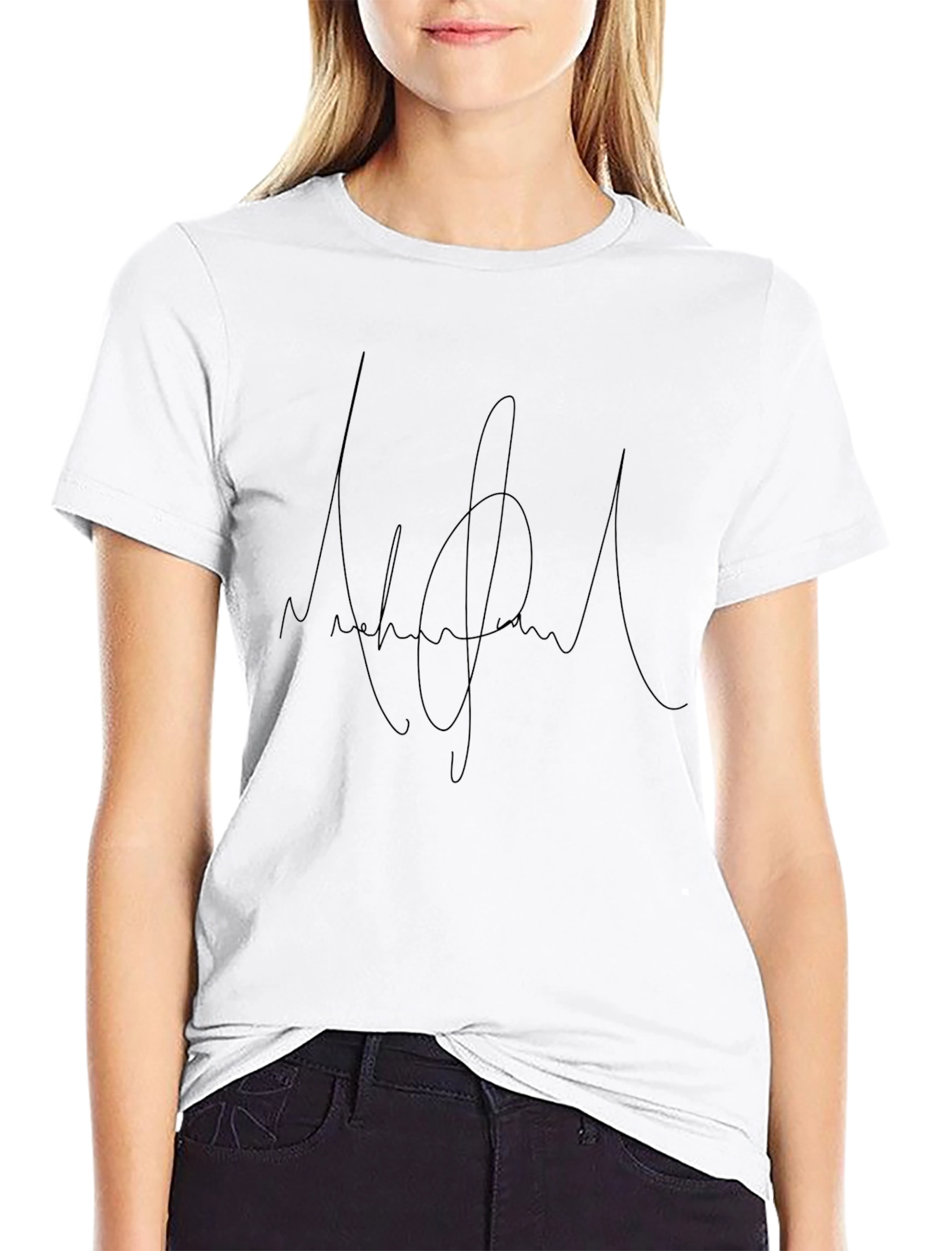 Signature Graphic Tee - Black Casual Style