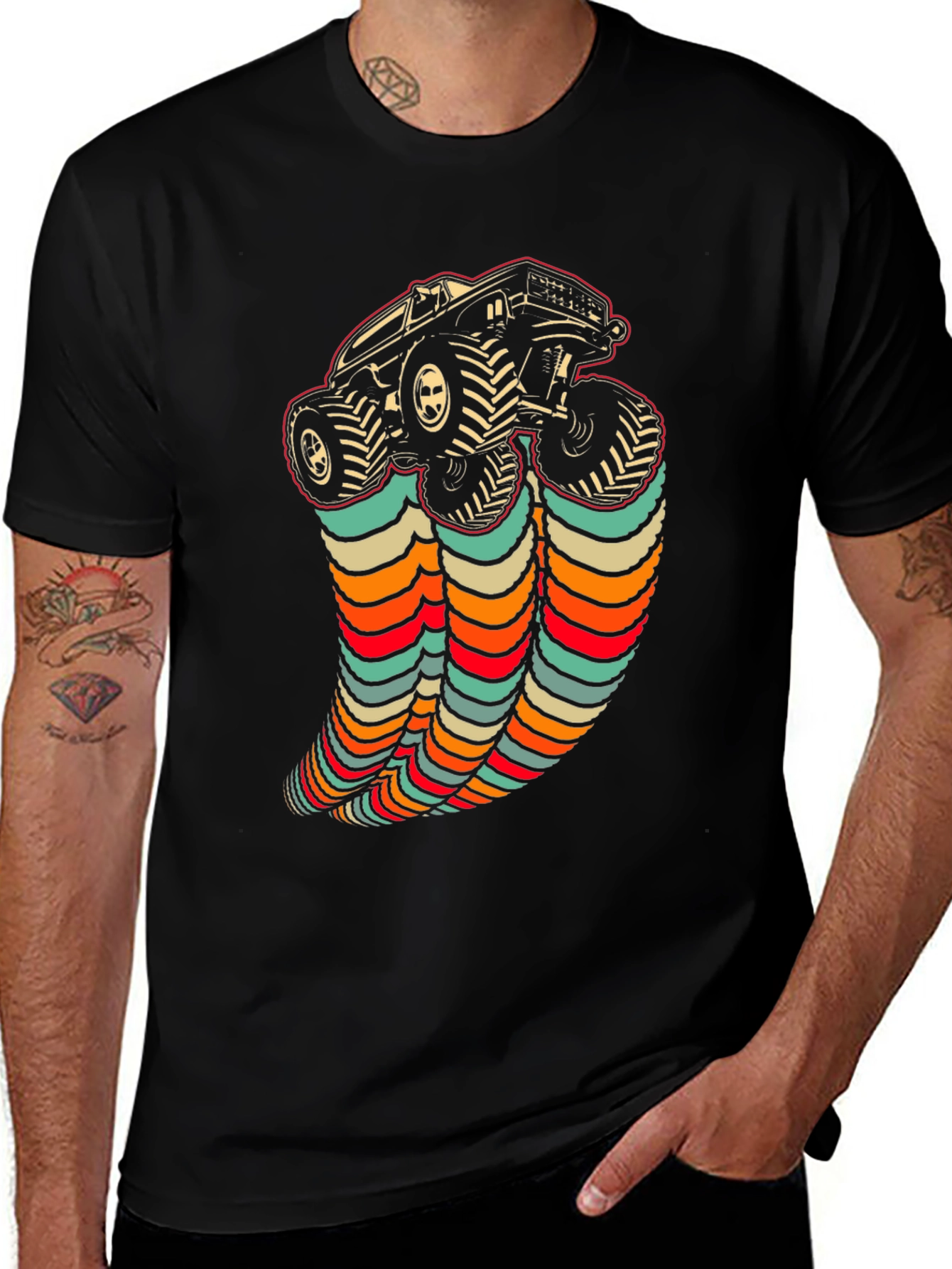 Retro Monster Truck Graphic Tee