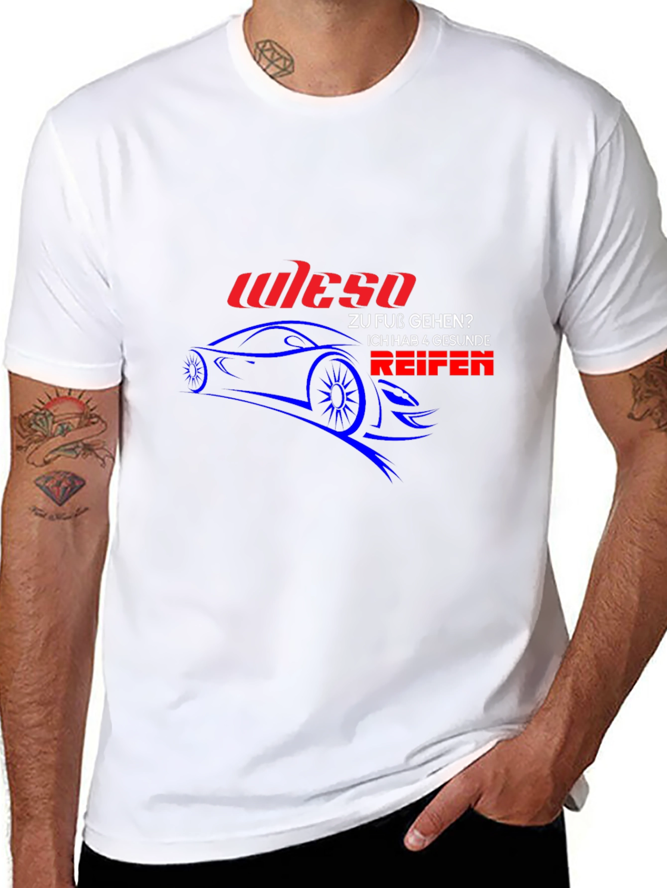 Wieso Car Graphic T-Shirt - Black Cotton Tee