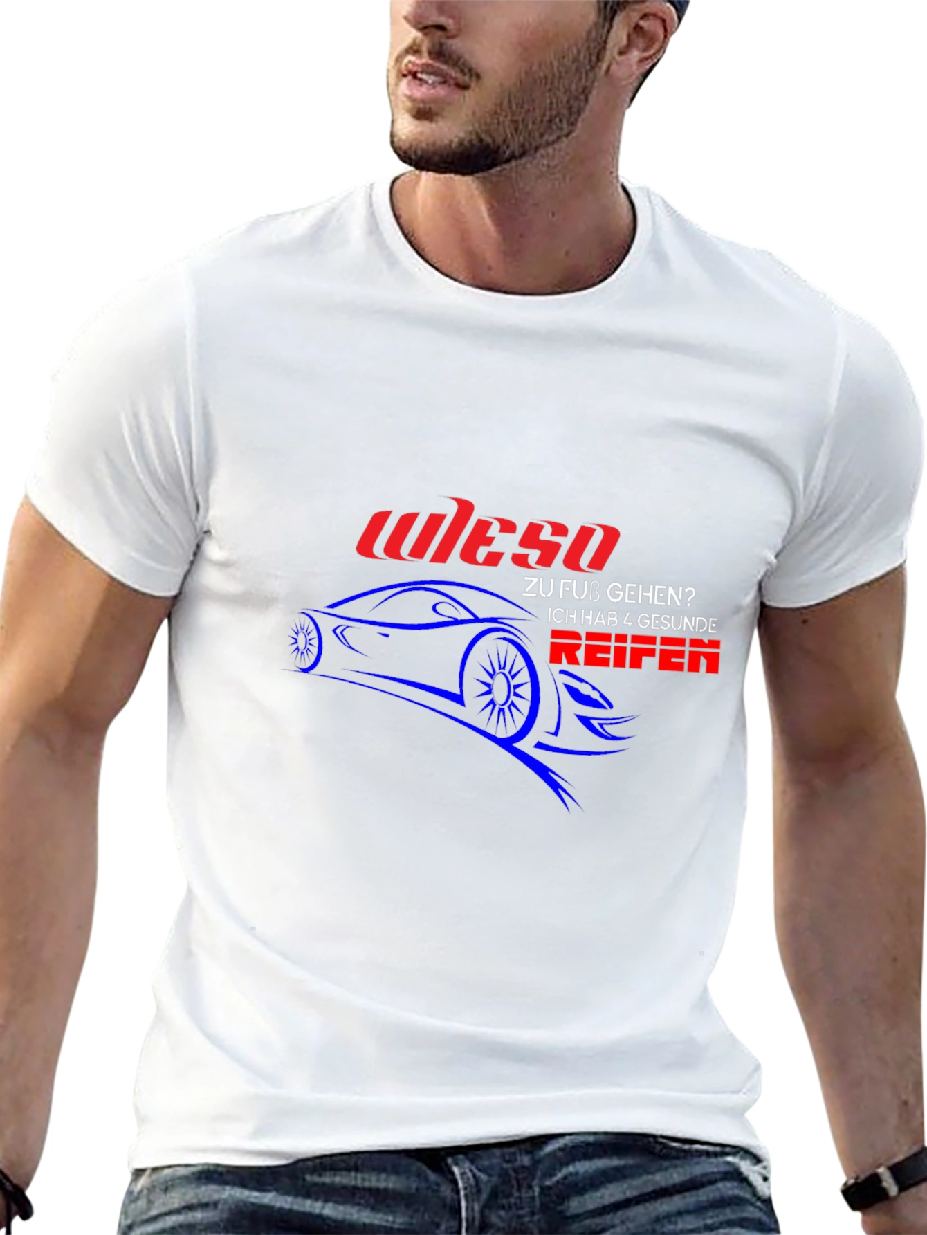 Wieso Car Graphic T-Shirt - Black Cotton Tee