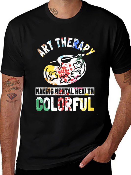 Art Therapy Colorful Mental Health Graphic T-Shirt
