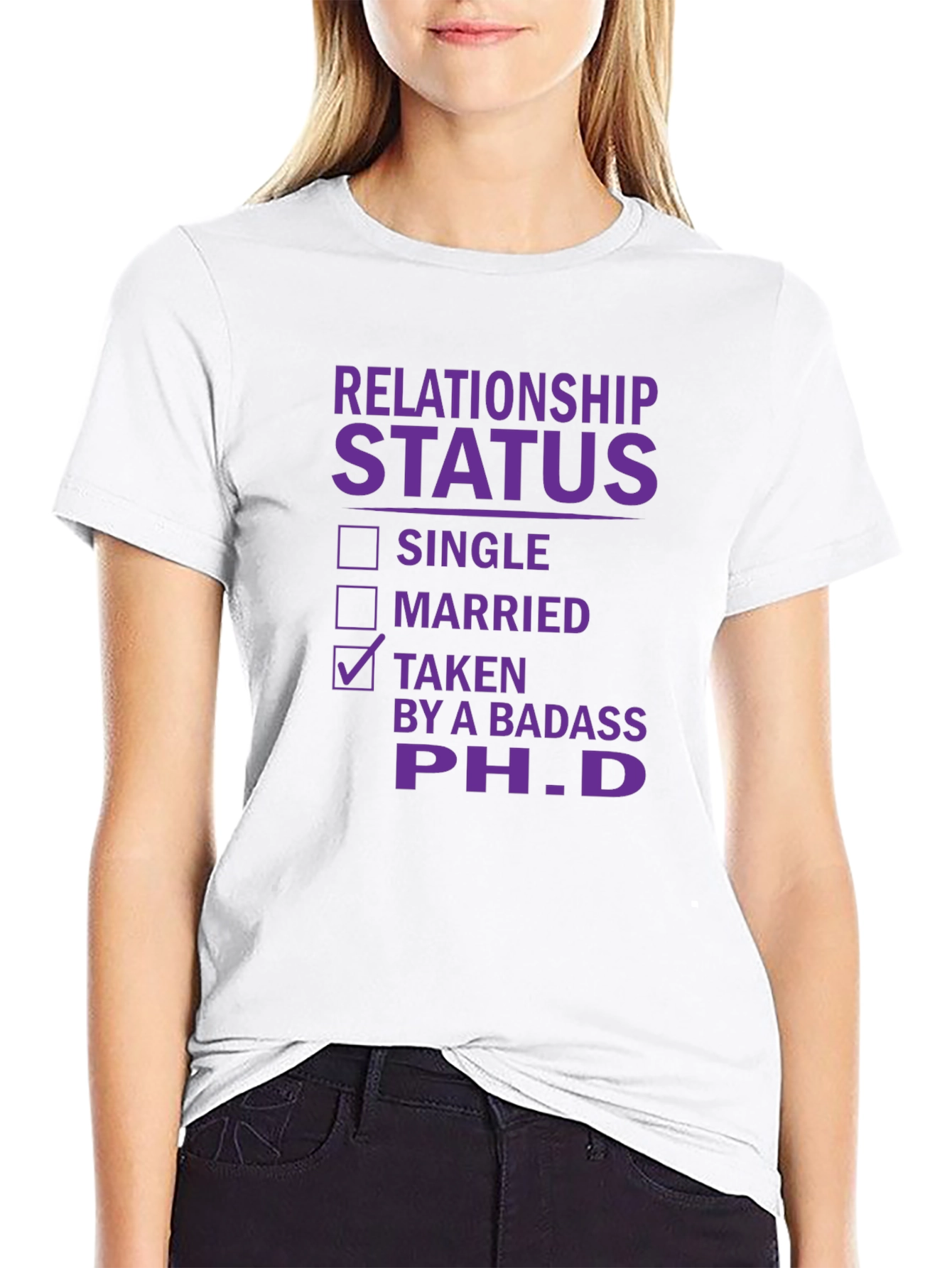 Relationship Status Taken PhD T-Shirt Funny