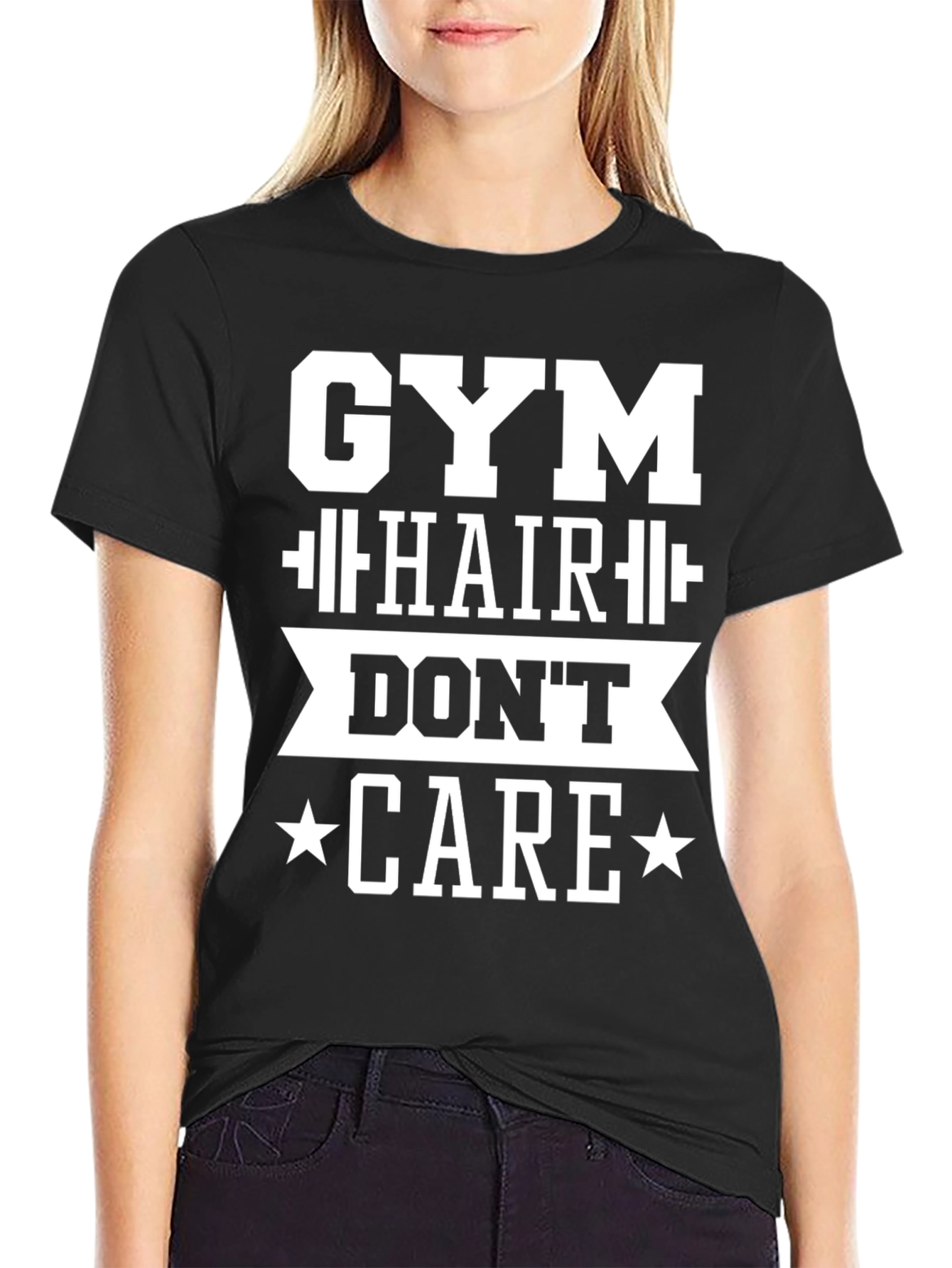 Gym Hair Dont Care Graphic T-Shirt