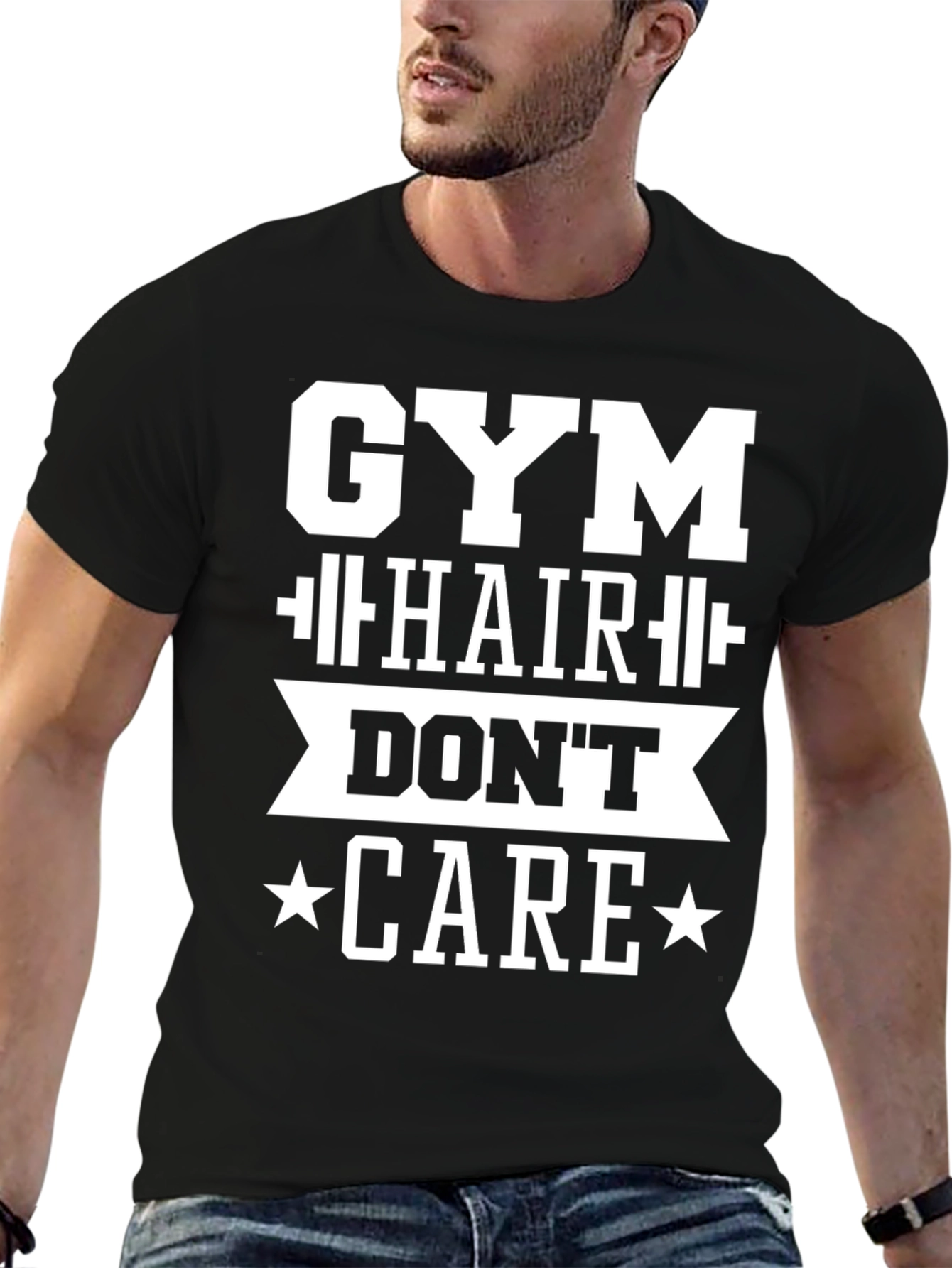 Gym Hair Dont Care Graphic T-Shirt