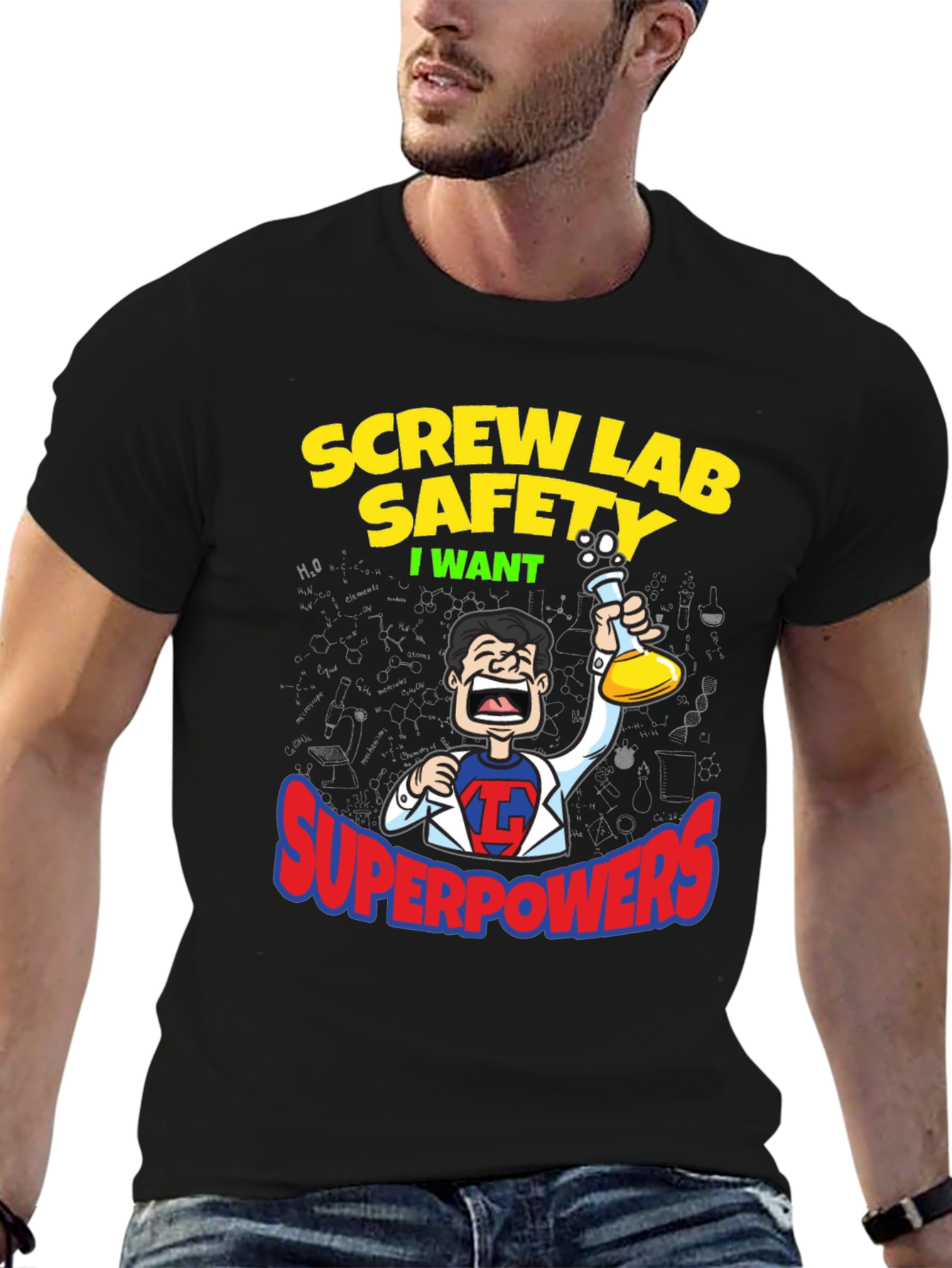 Screw Lab Safety T-Shirt - Superpowers Humor Tee