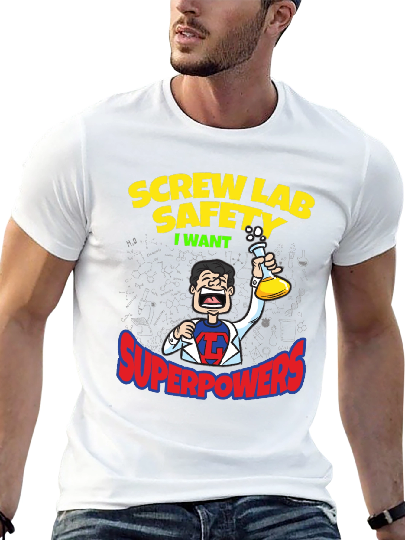 Screw Lab Safety T-Shirt - Superpowers Humor Tee